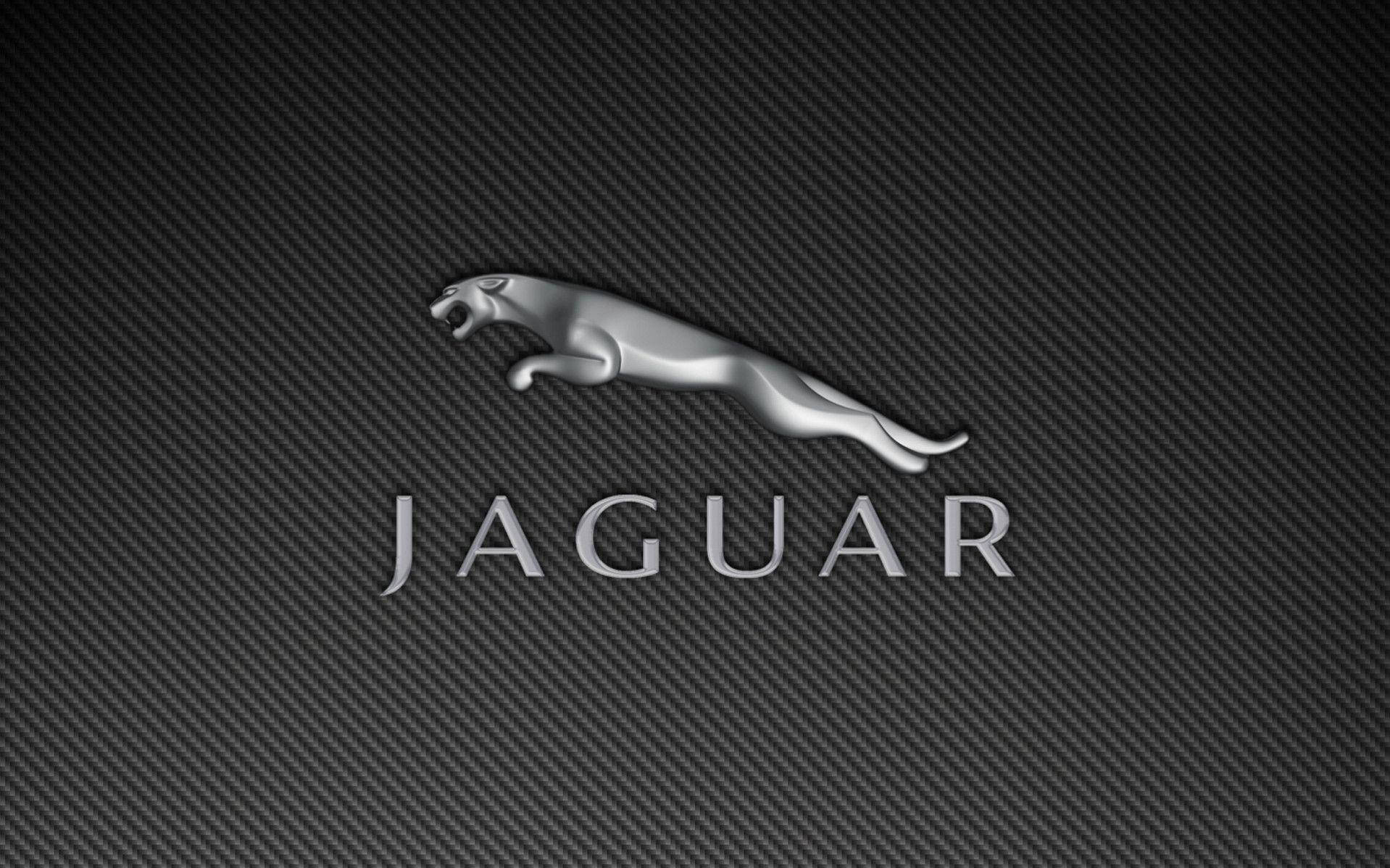 Jaguar, silver jaguar, leaping logo, HD Desktop Wallpaper
