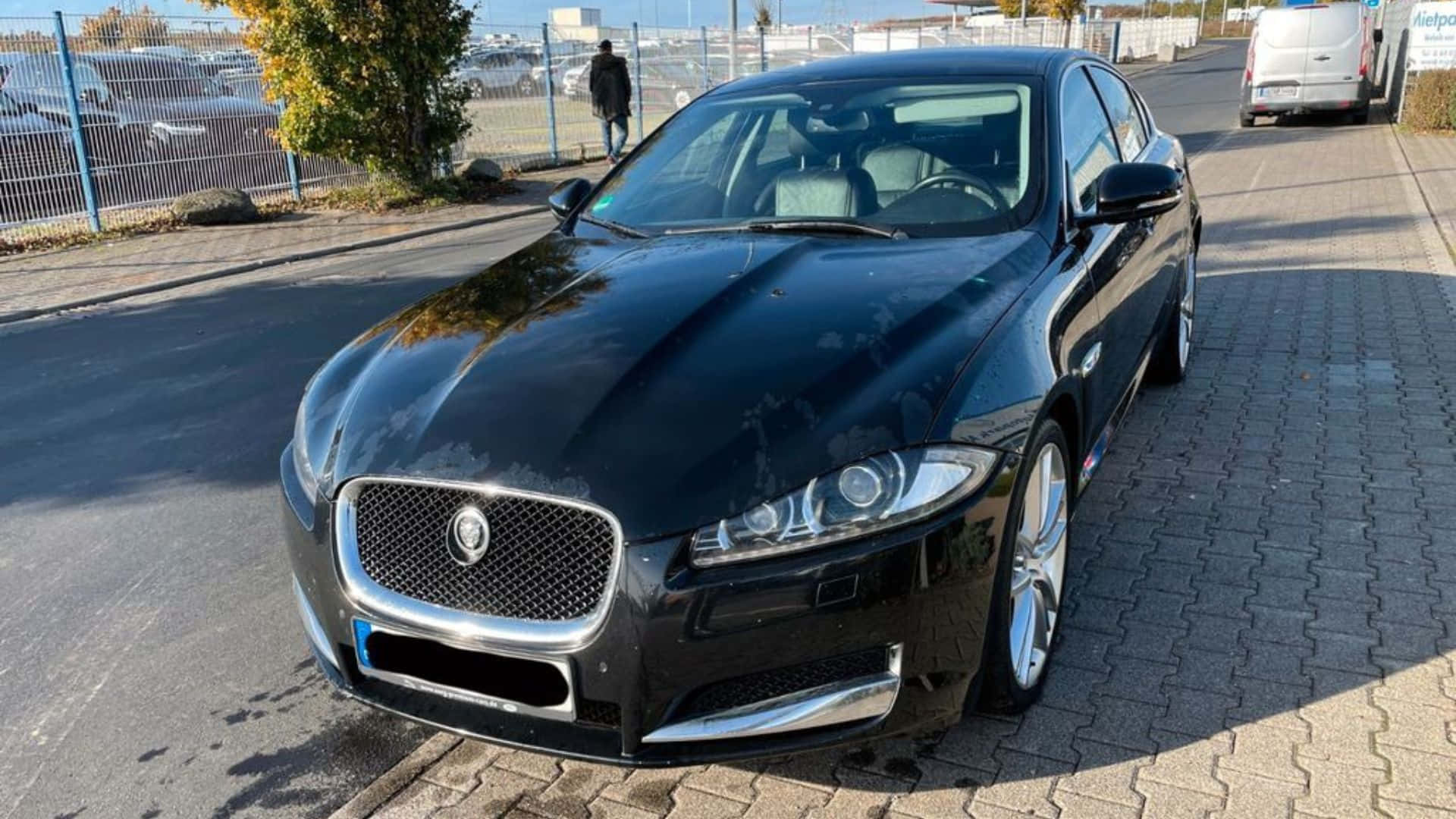 Jaguar XF, sleek, black, Full HD Desktop Wallpaper