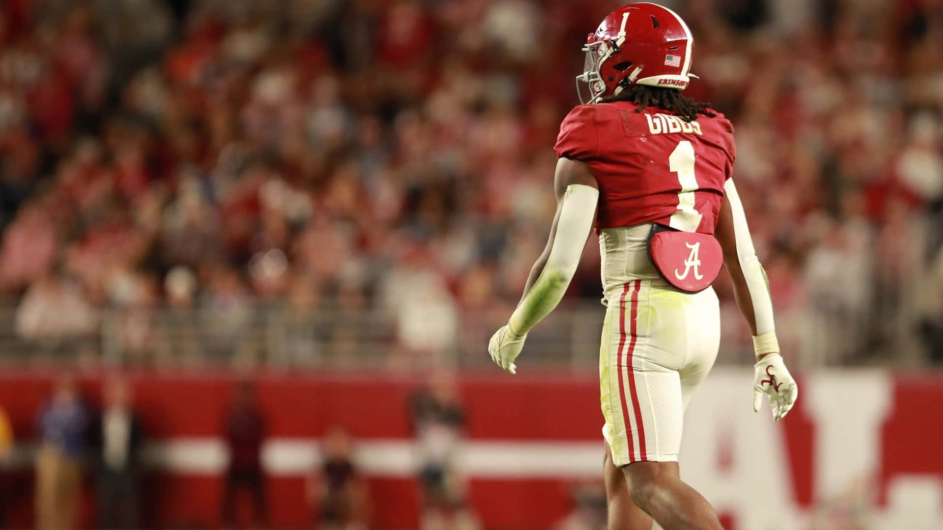 Jahmyr Gibbs, Alabama football player, number1, Full HD Desktop Wallpaper