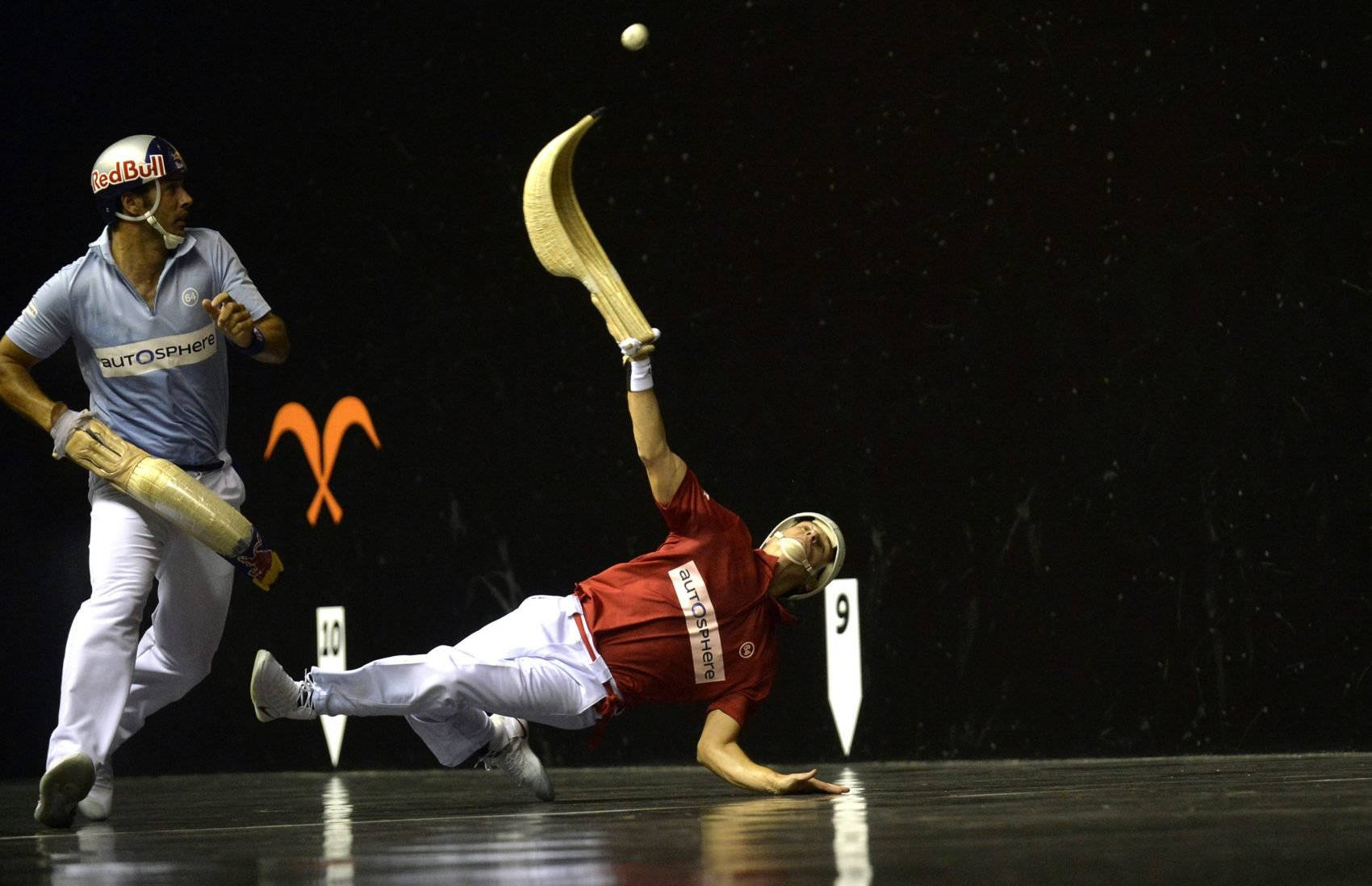 Jai Alai, cesta, dimly lit arena, HD Desktop Wallpaper