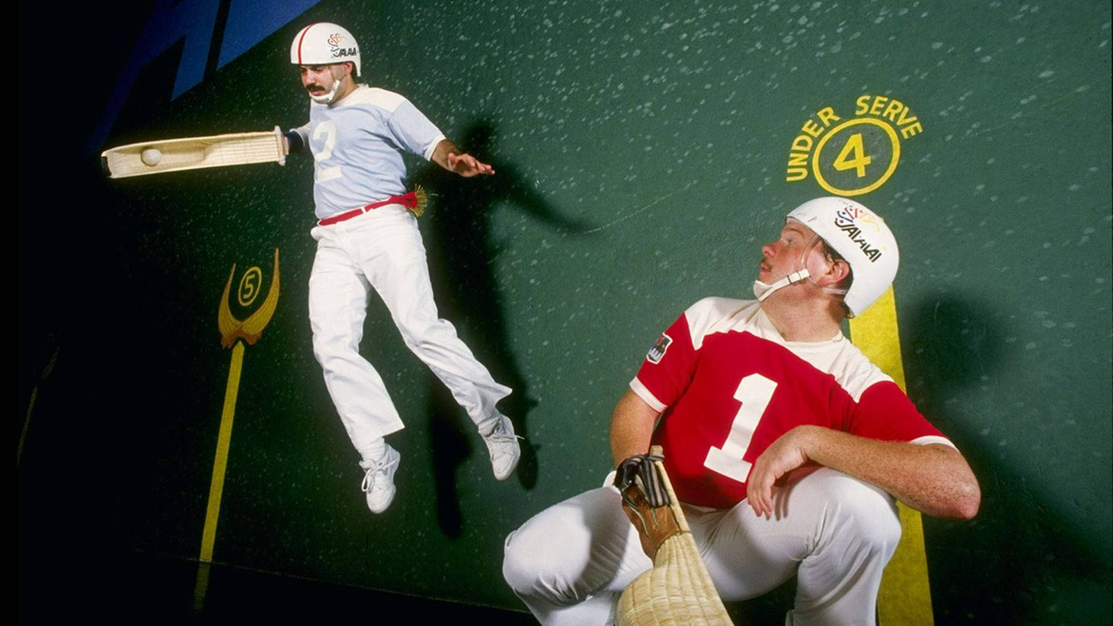 Jai Alai, cesta, green wall, HD Desktop Wallpaper