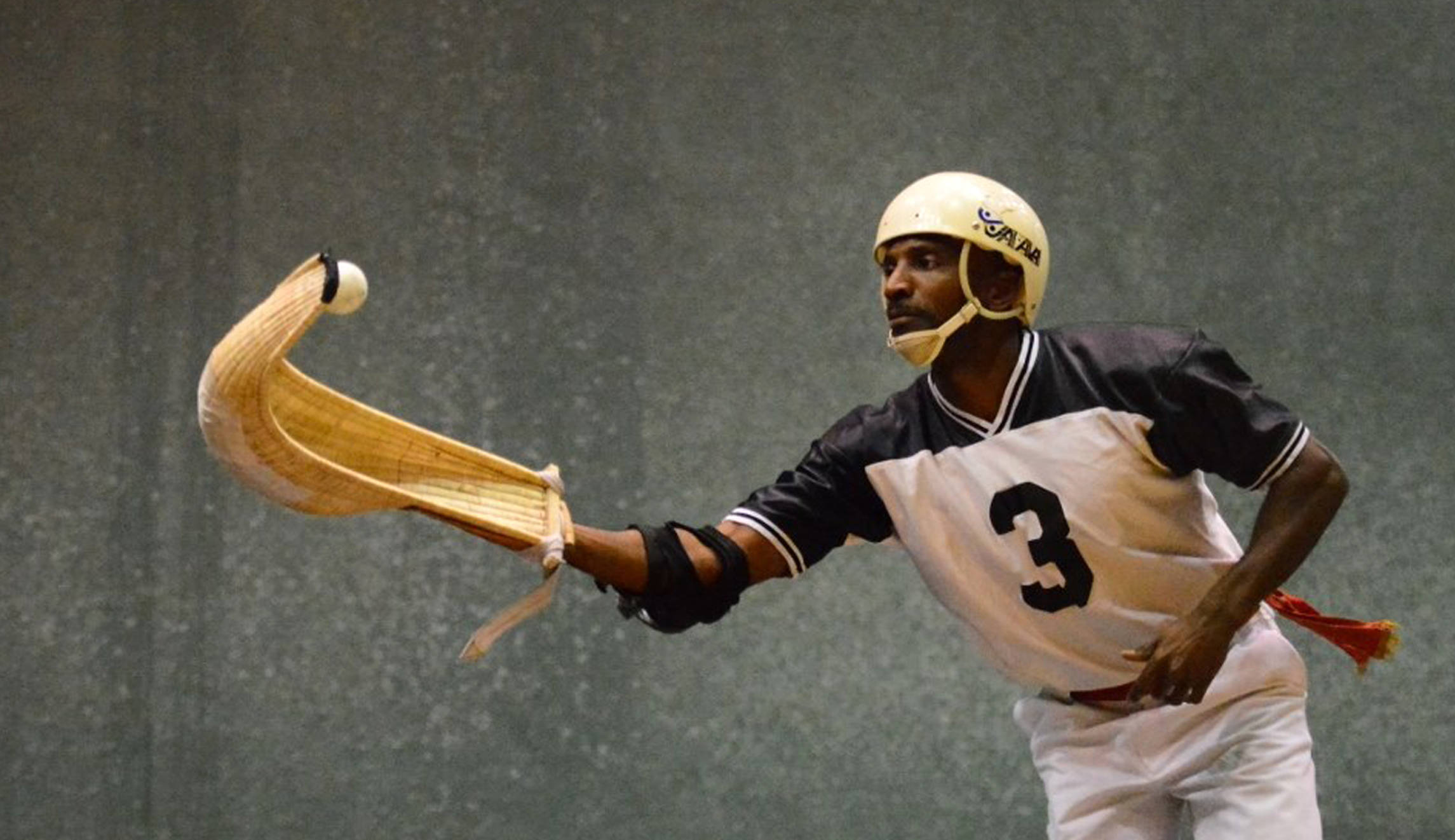Jai Alai, black and white jersey, number three, Full HD Desktop Wallpaper