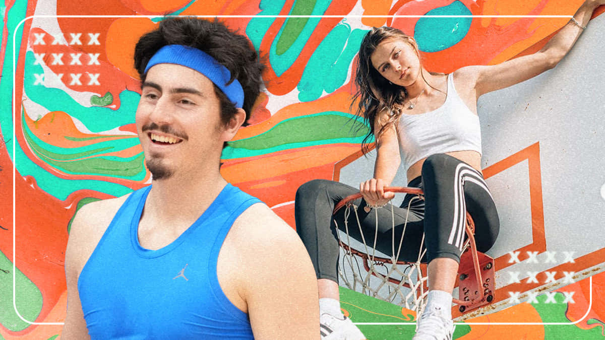 Jaime Jaquez Jr, blue tank top, headband, SD Desktop Wallpaper