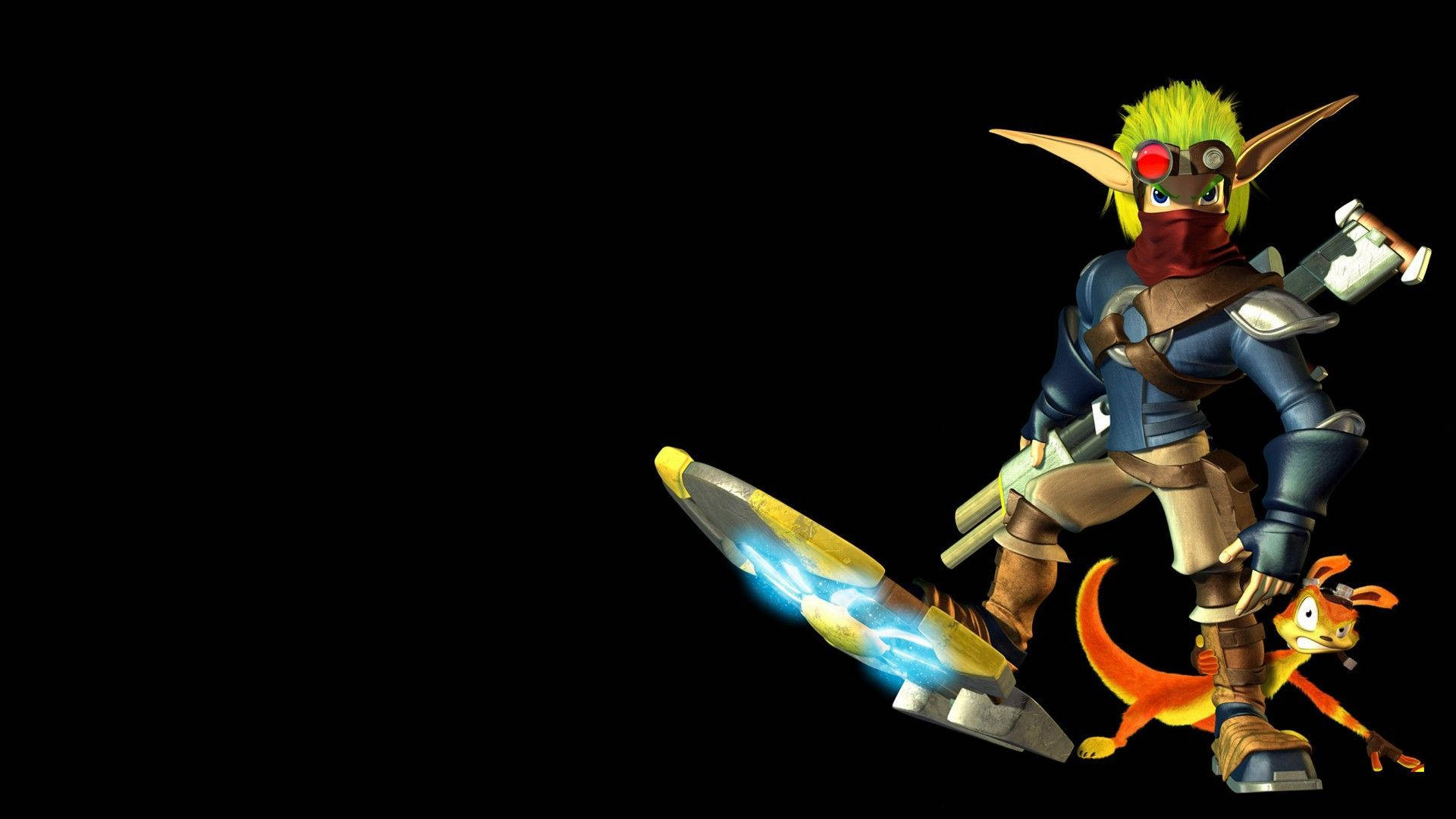 Jak 2, green hair, goggles, Full HD Desktop Wallpaper
