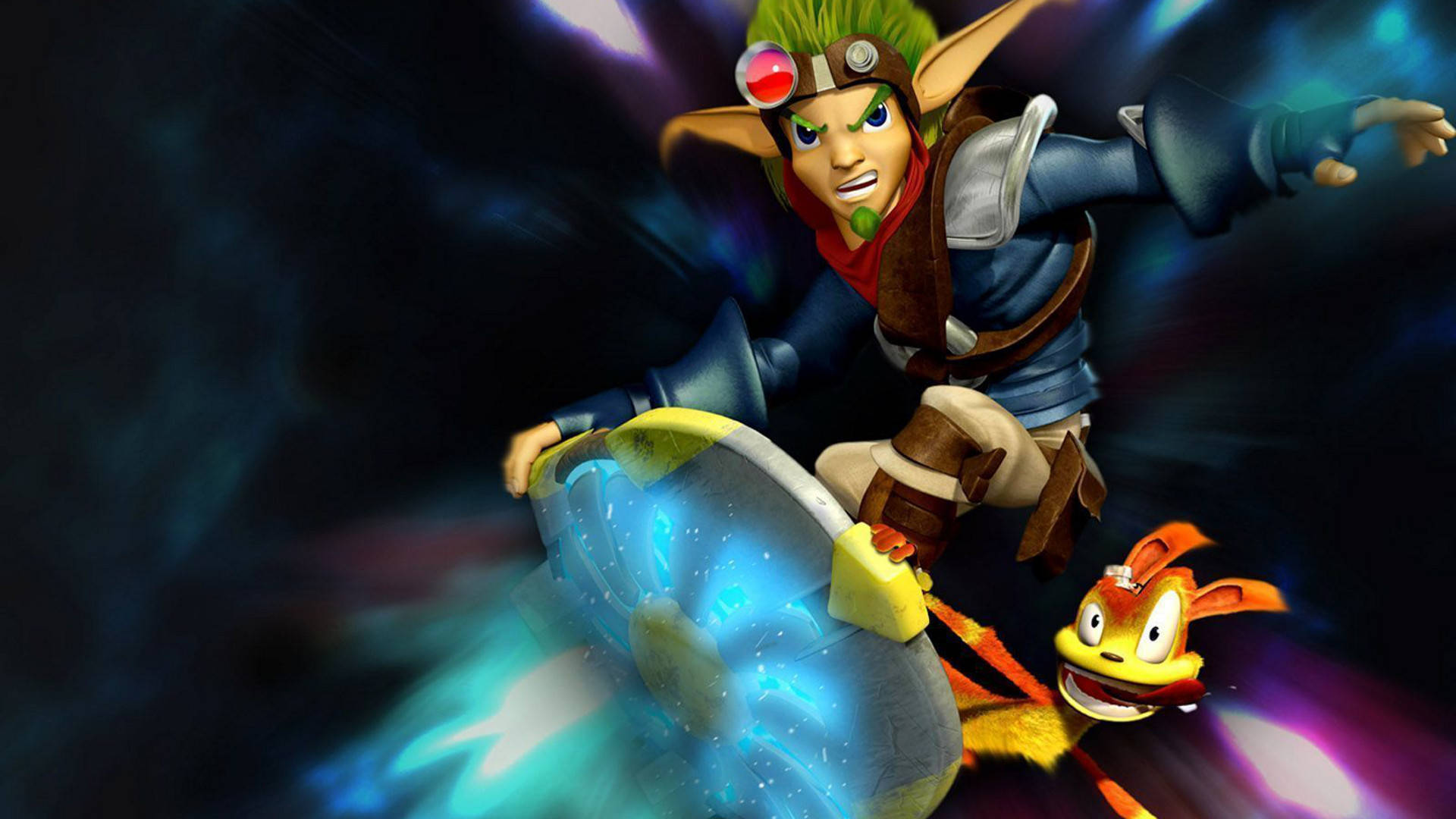 Jak 2, green hair, goggles, Full HD Desktop Wallpaper