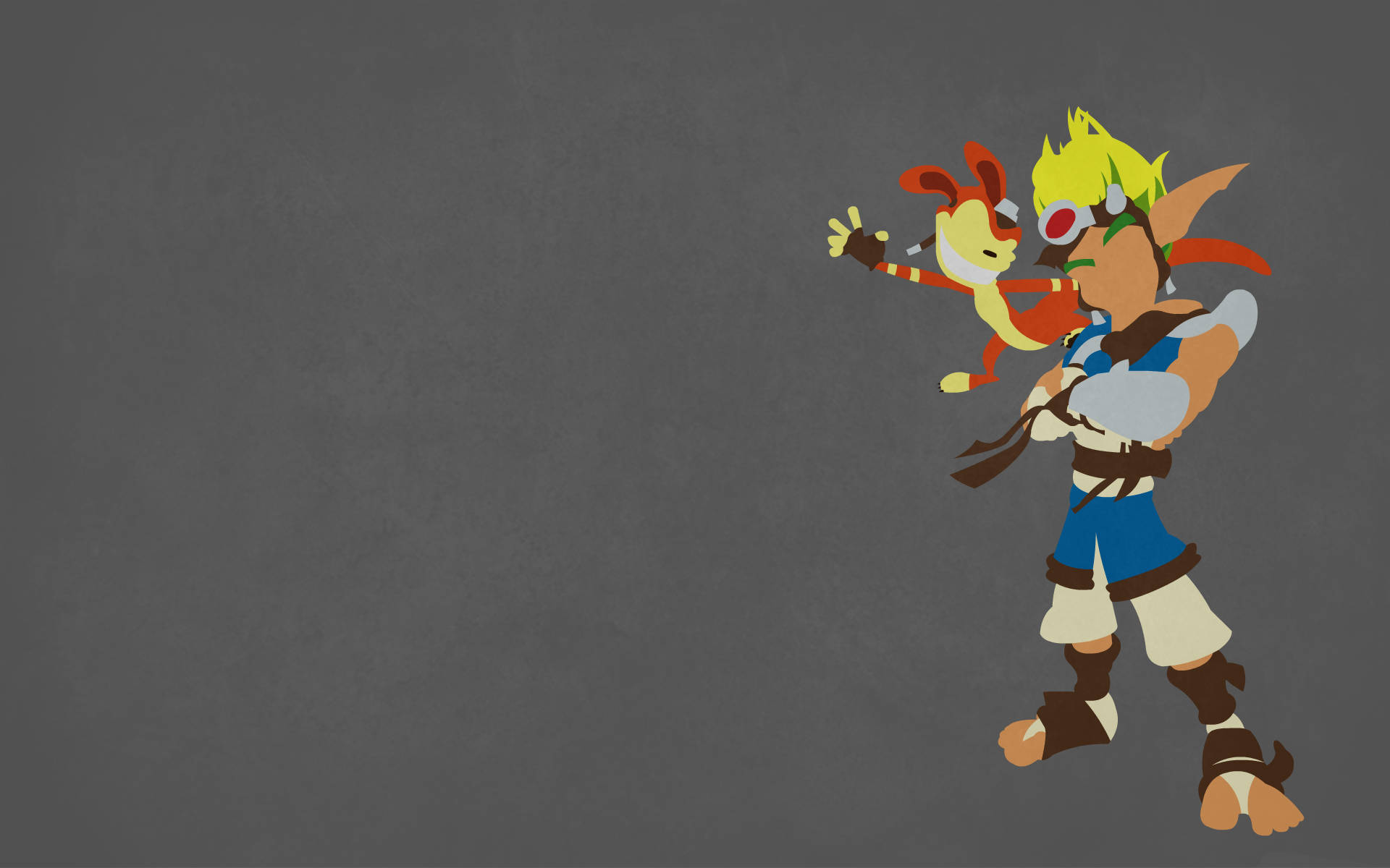Jak 3, gray, minimalist art, Full HD Desktop Wallpaper