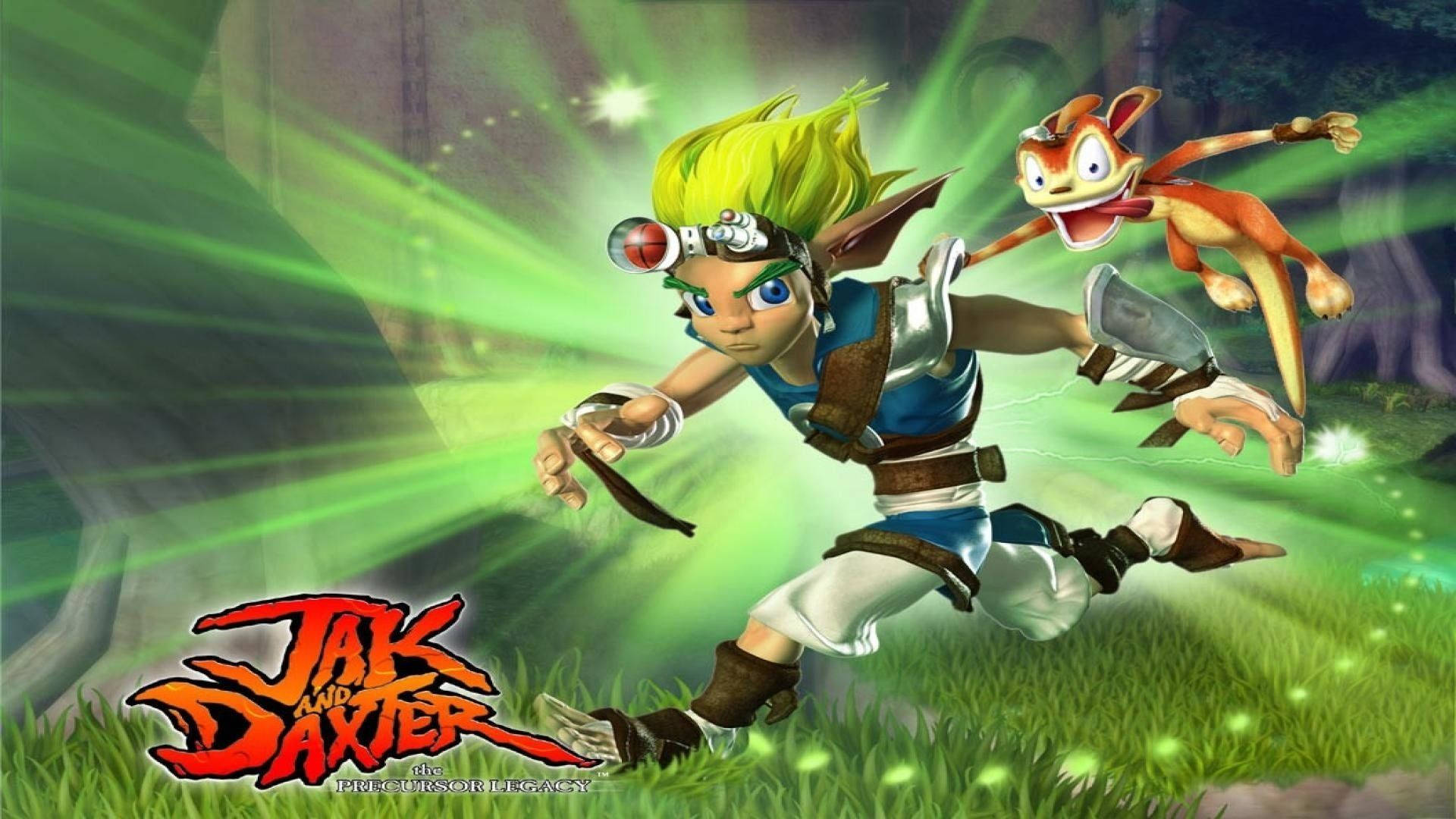 Jak, Daxter, glowing green forest, Full HD Desktop Wallpaper