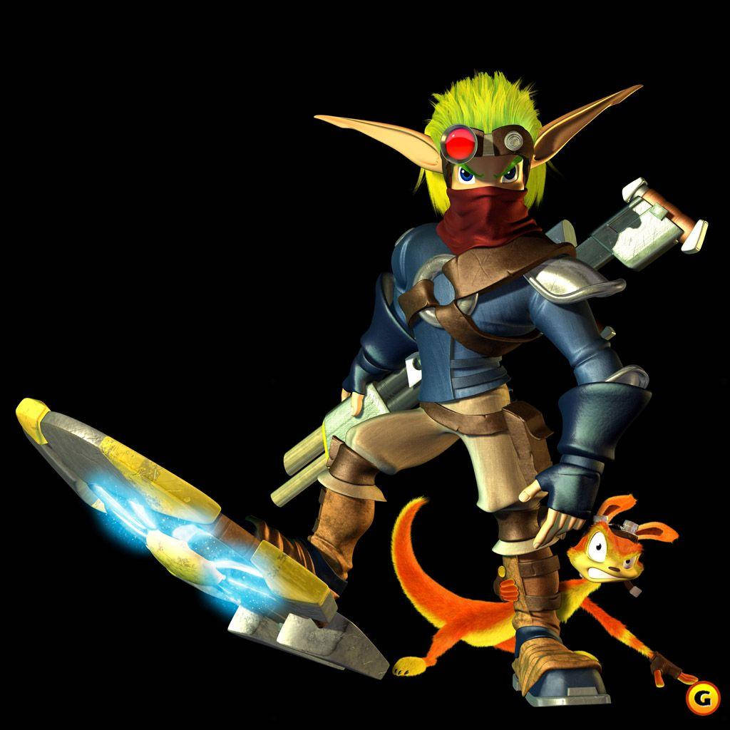 Jak, Daxter, gloving sword, SD Desktop Wallpaper