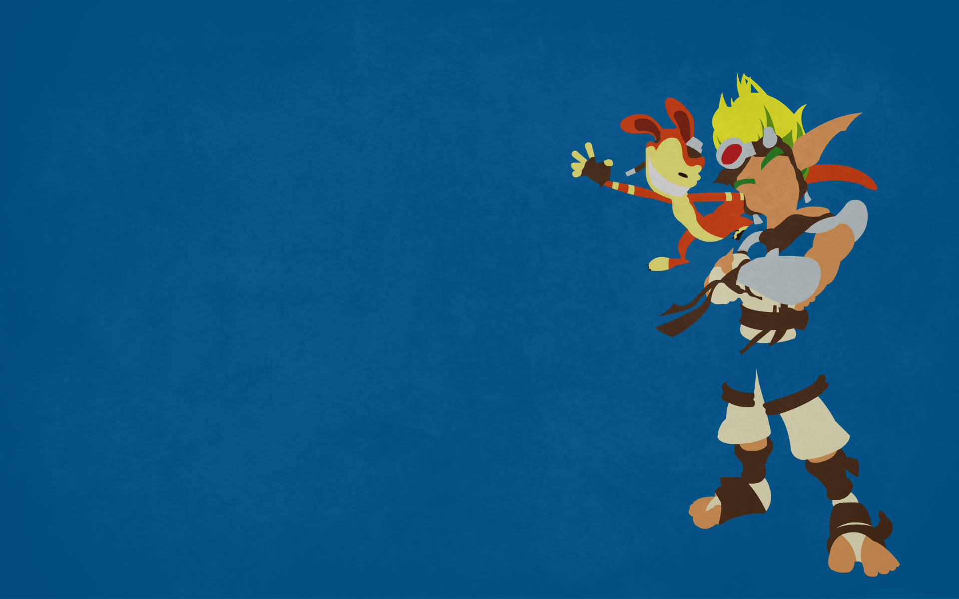 Jak and Daxter, anime character, small creature companion, Full HD Desktop Wallpaper