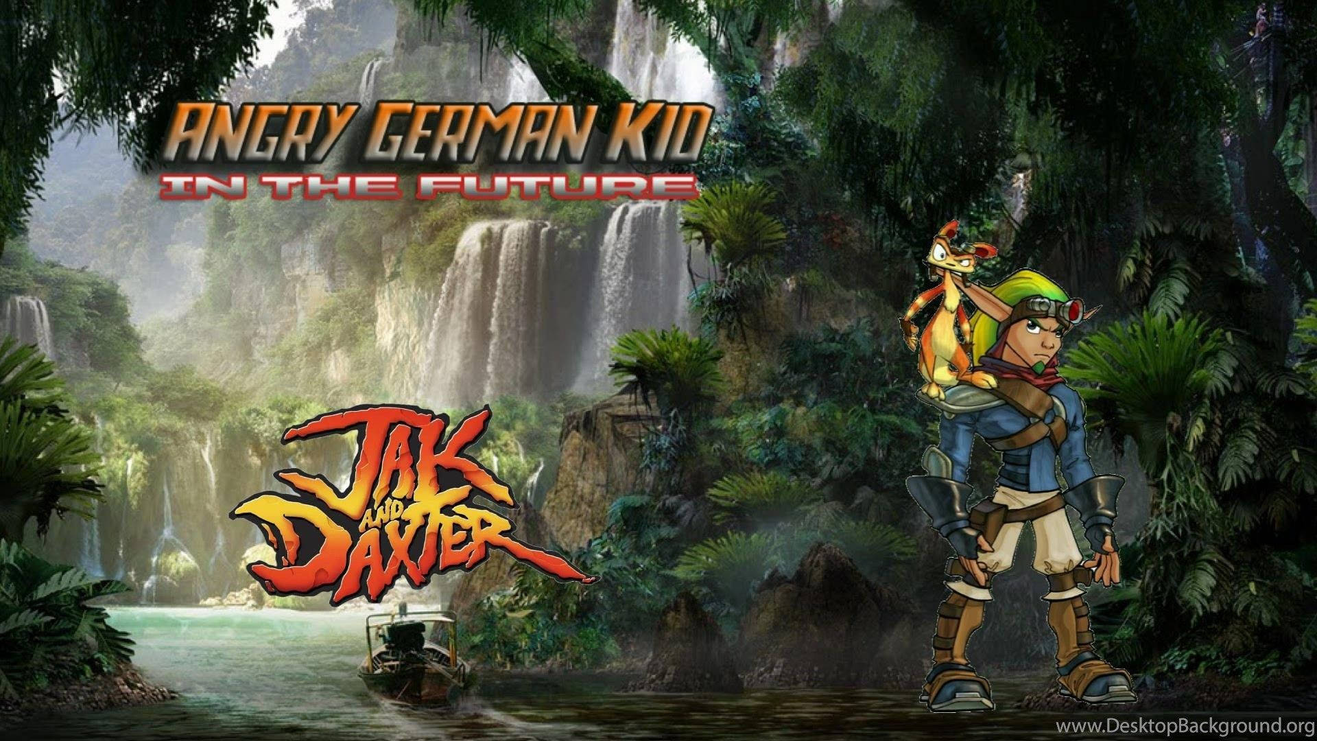 Jak and Daxter, jungle, waterfalls, Full HD Desktop Wallpaper
