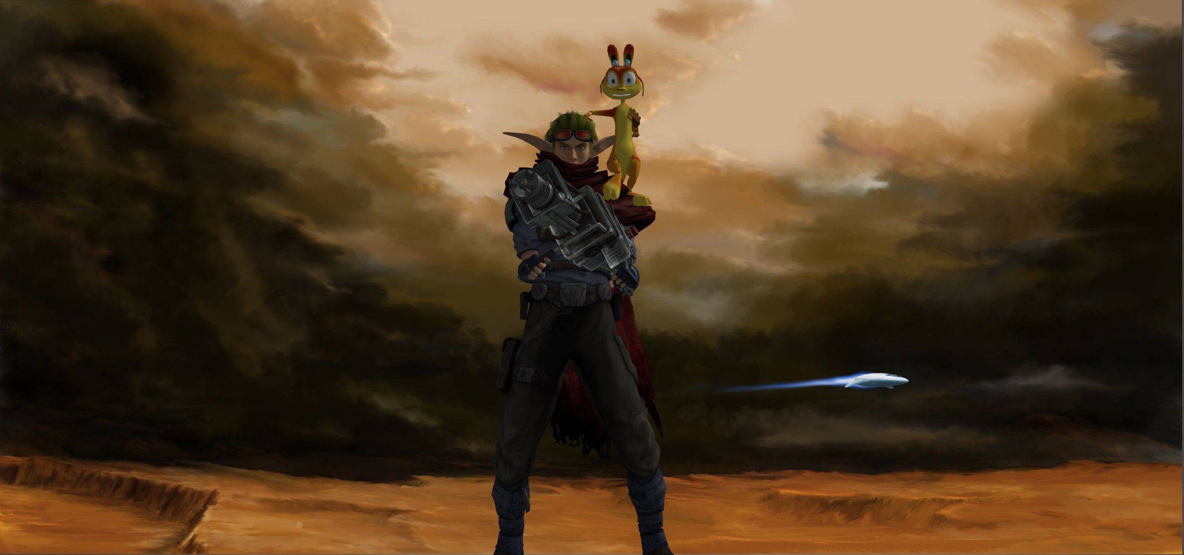Jak, Daxter, desert, Full HD Desktop Wallpaper
