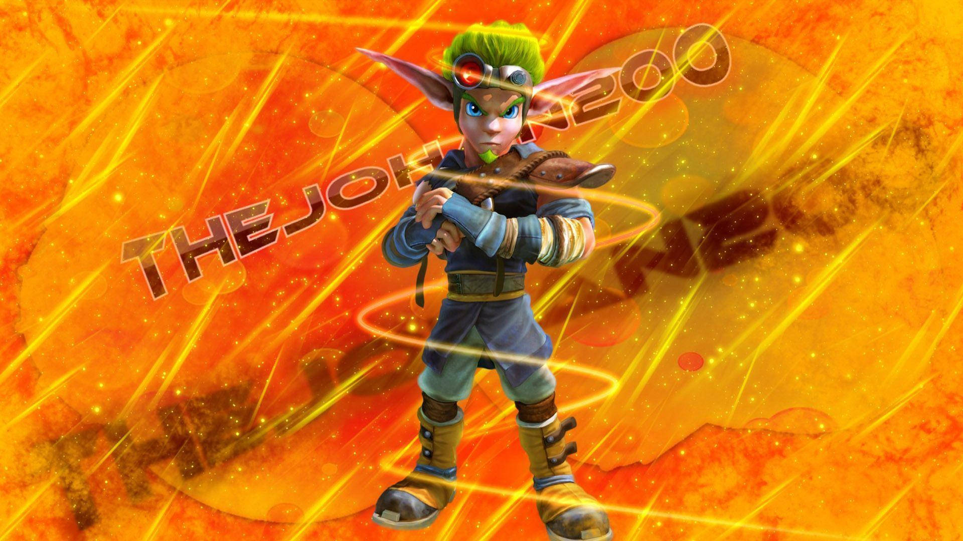 Jak and Daxter, elf-like character, glowing eyes, Full HD Desktop Wallpaper