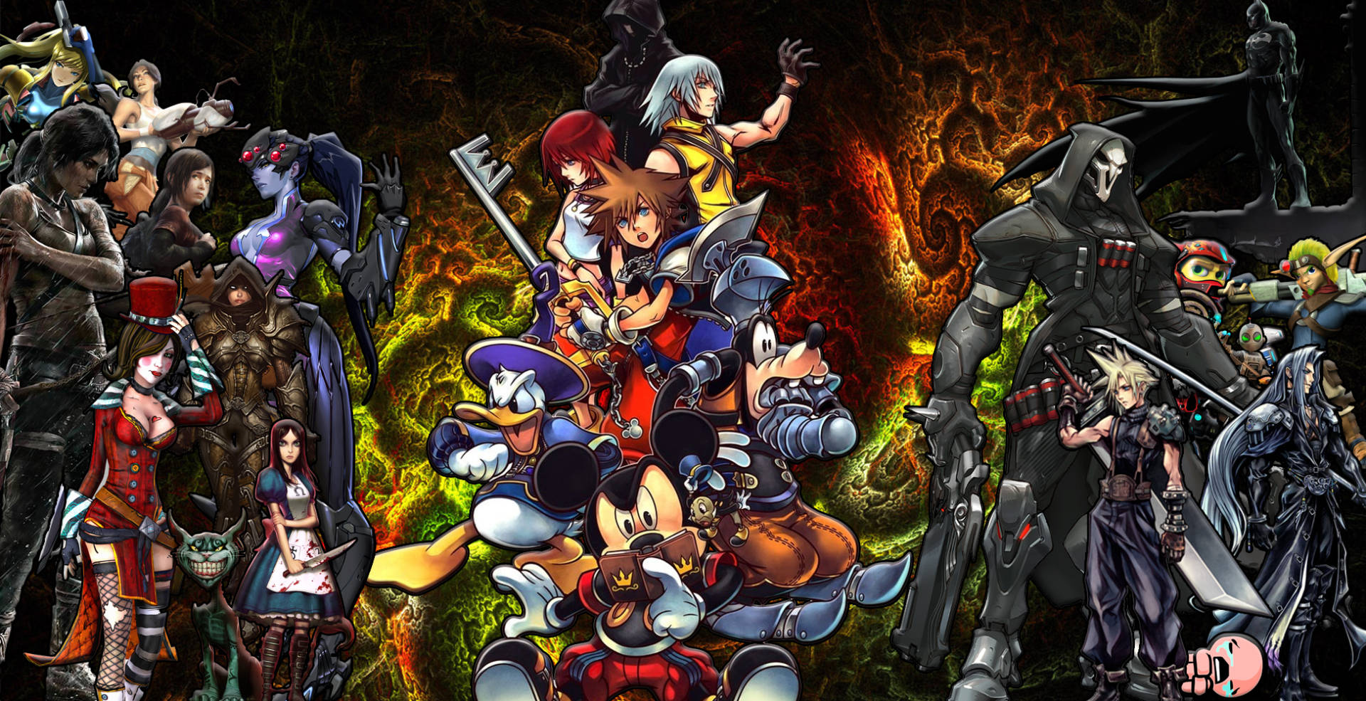 Jak and Daxter, anime collage, iconic video game characters, Full HD Desktop Wallpaper