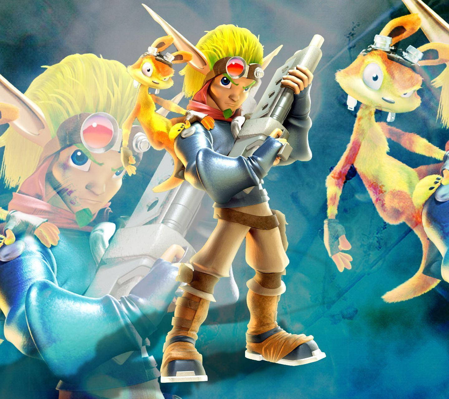 Jak, Daxter, yellow hair, HD Desktop Wallpaper