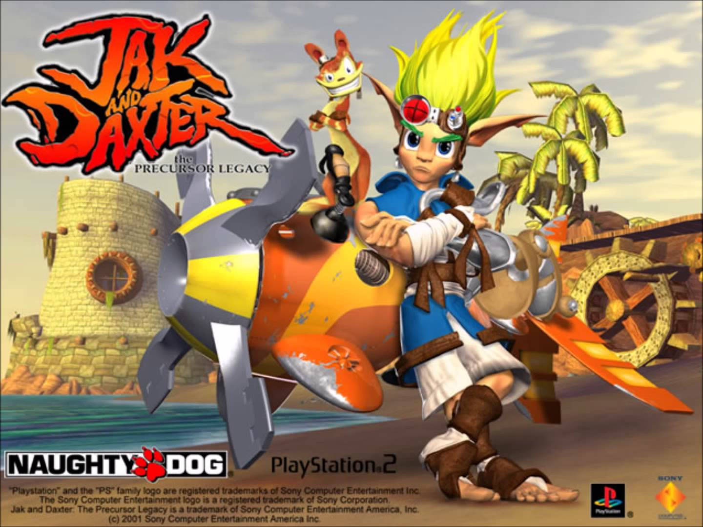 Jak and Daxter, hoverbike, tropical ruin, HD Desktop Wallpaper
