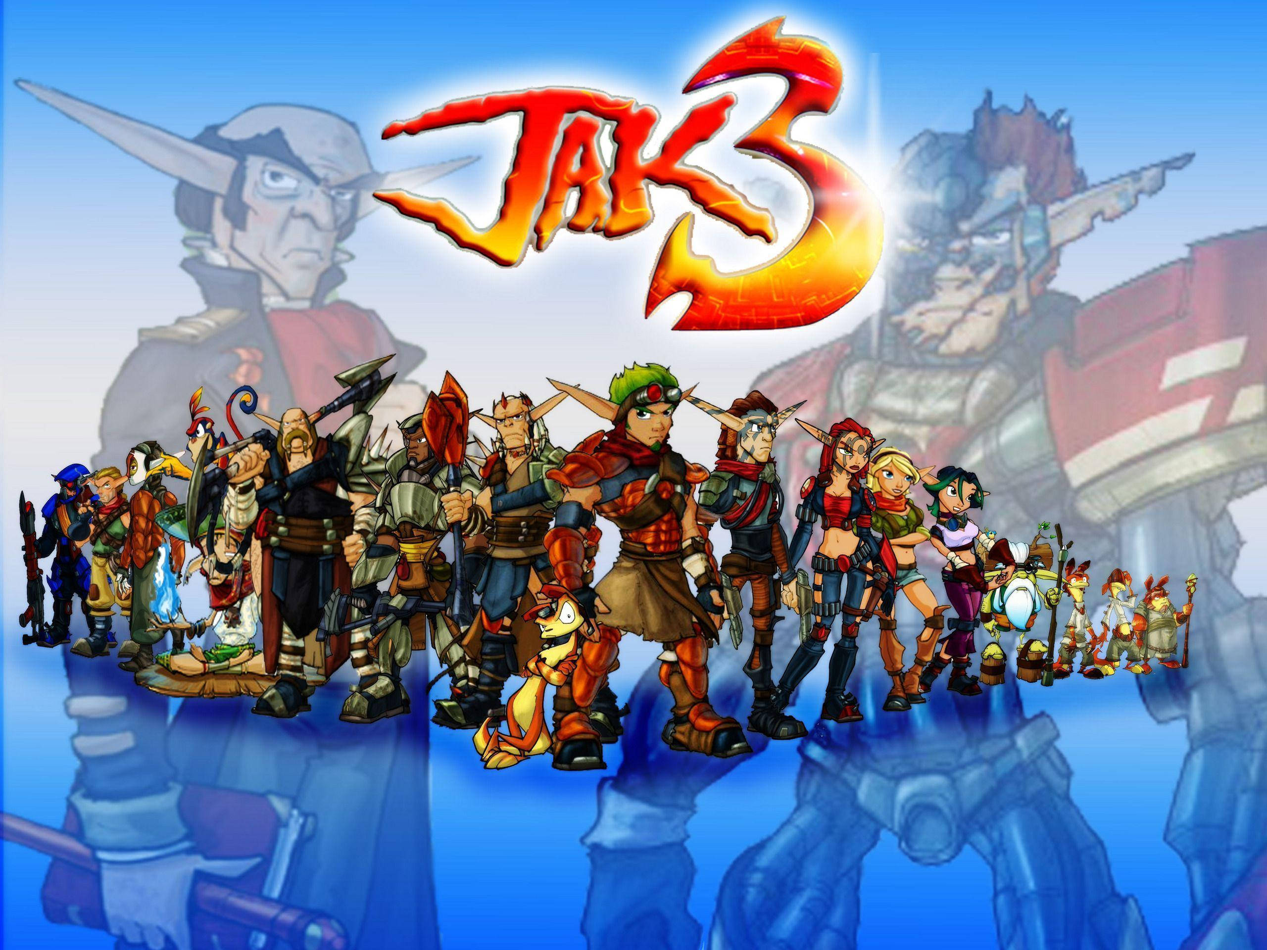 Jak 3, Jak and Daxter, 3D-rendered, 2K Desktop Wallpaper