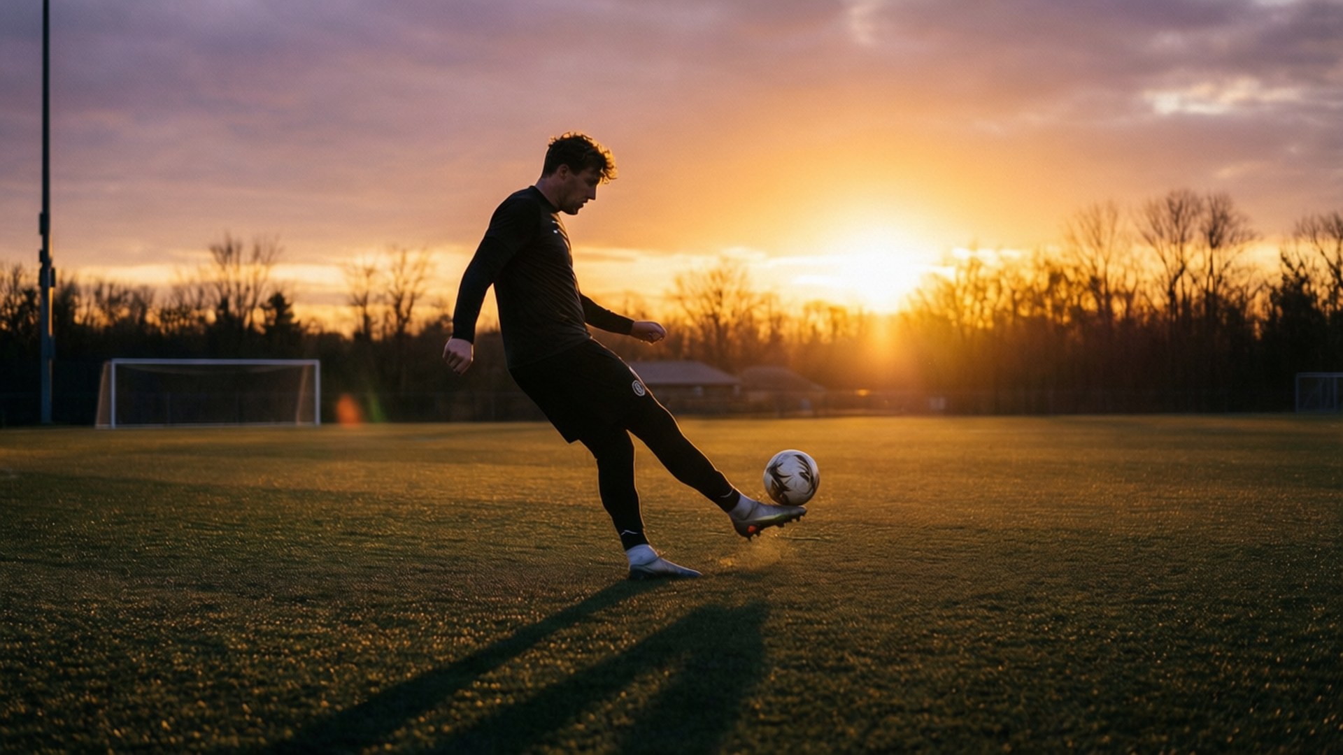Jake Moody, sunset, silhouette, Full HD Desktop Wallpaper