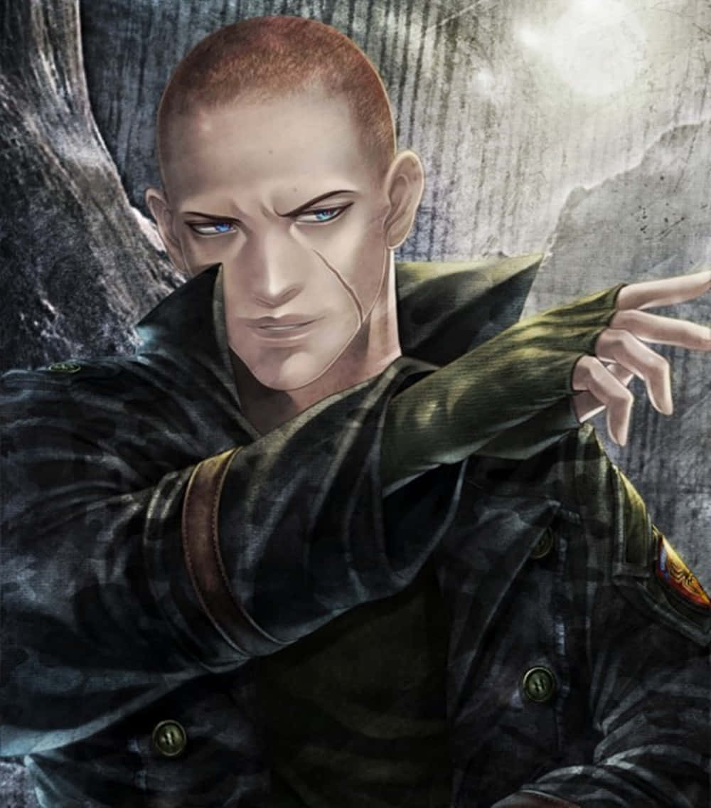 Jake Muller, bald man, blue eyes, SD Phone Wallpaper