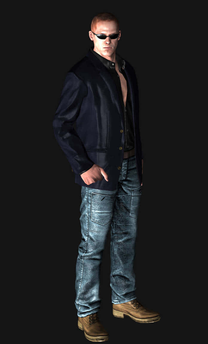 Jake Muller, dark jacket, jeans, SD Phone Wallpaper