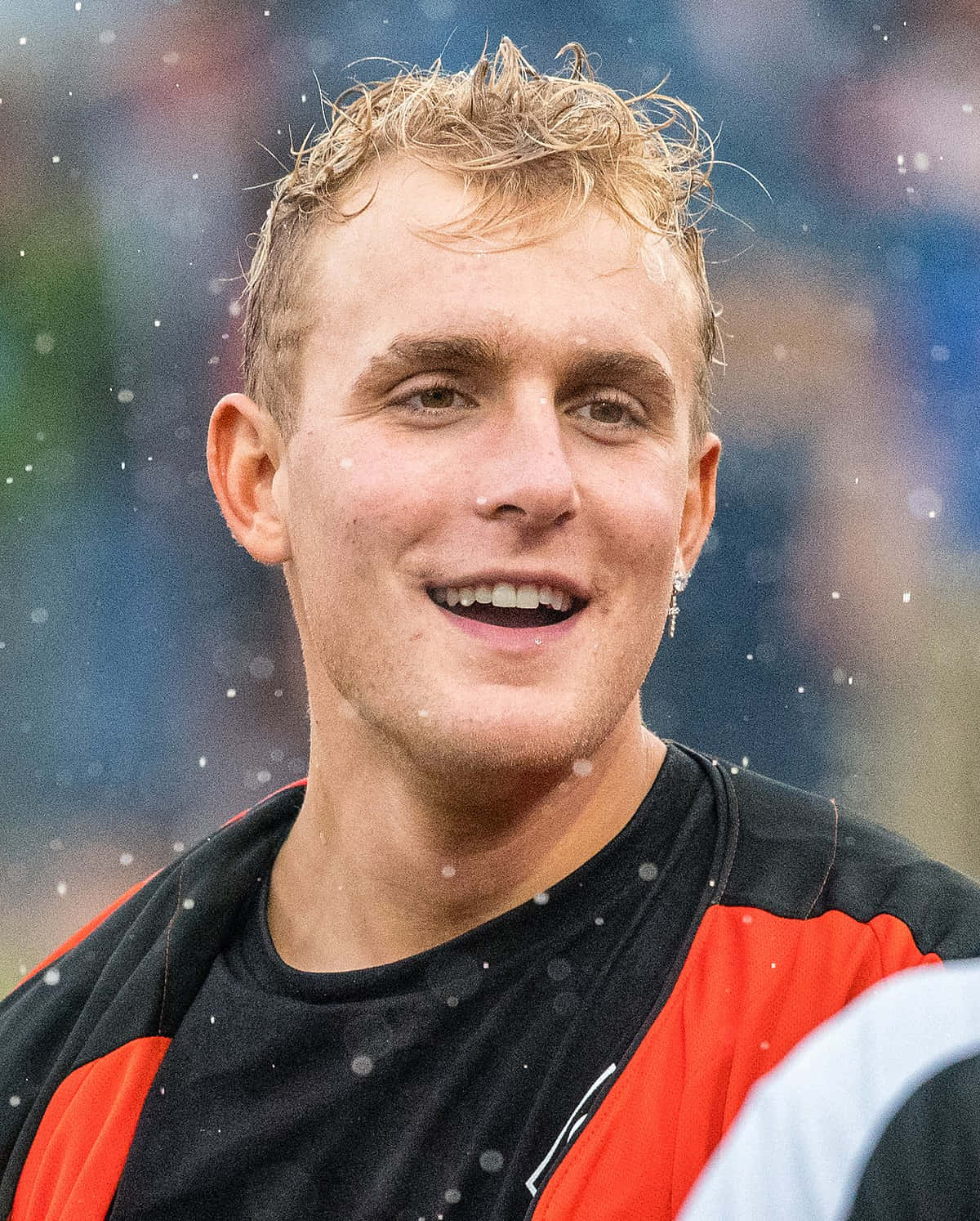 Jake Paul, wet blond hair, snowflakes, HD Phone Wallpaper