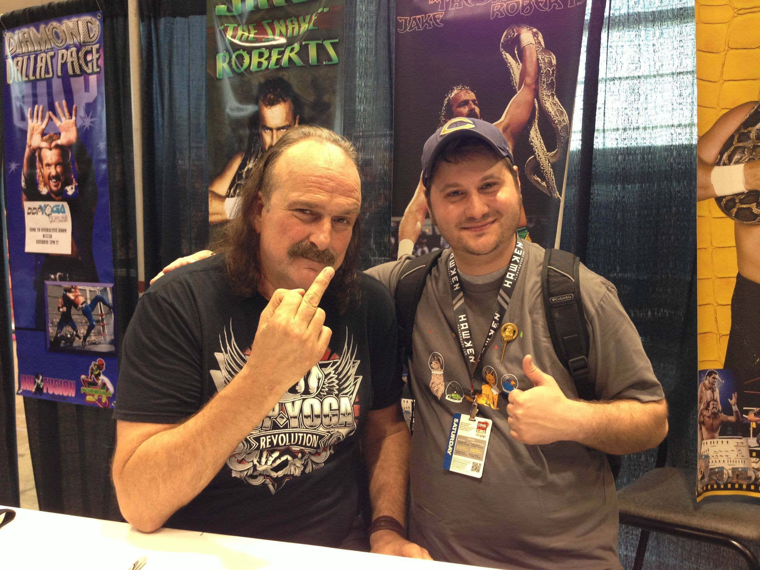 Jake Roberts, fan-signing event, wrestling convention booth, Full HD Desktop Wallpaper