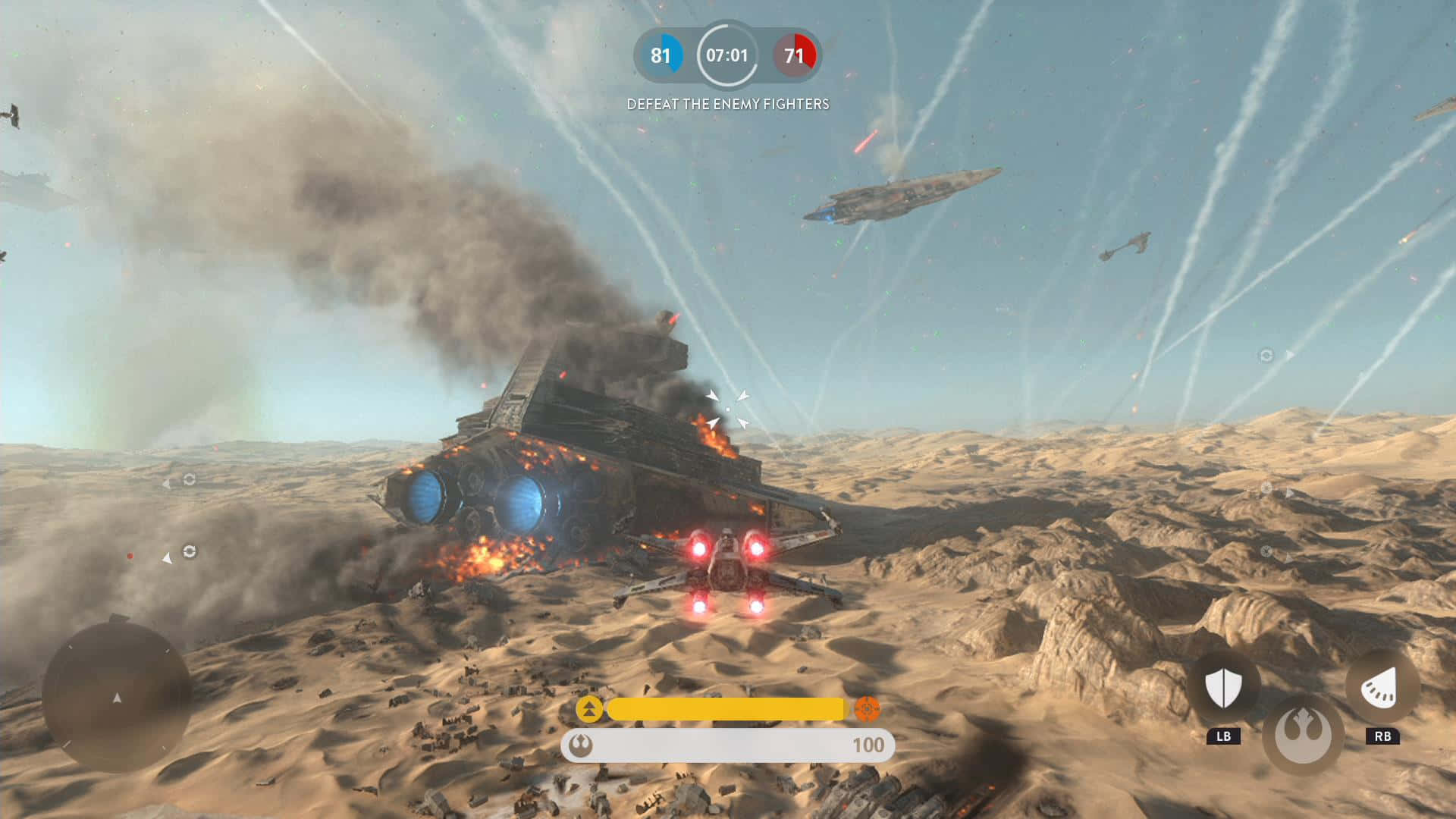 Jakku, star destroyer, desert battlefield, Full HD Desktop Wallpaper