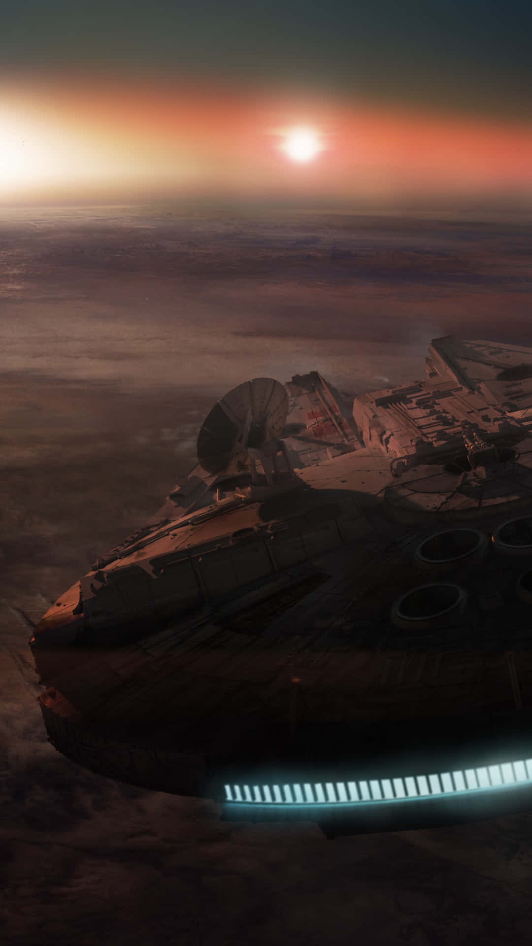 Jakku, dusk, sunset, Full HD Phone Wallpaper