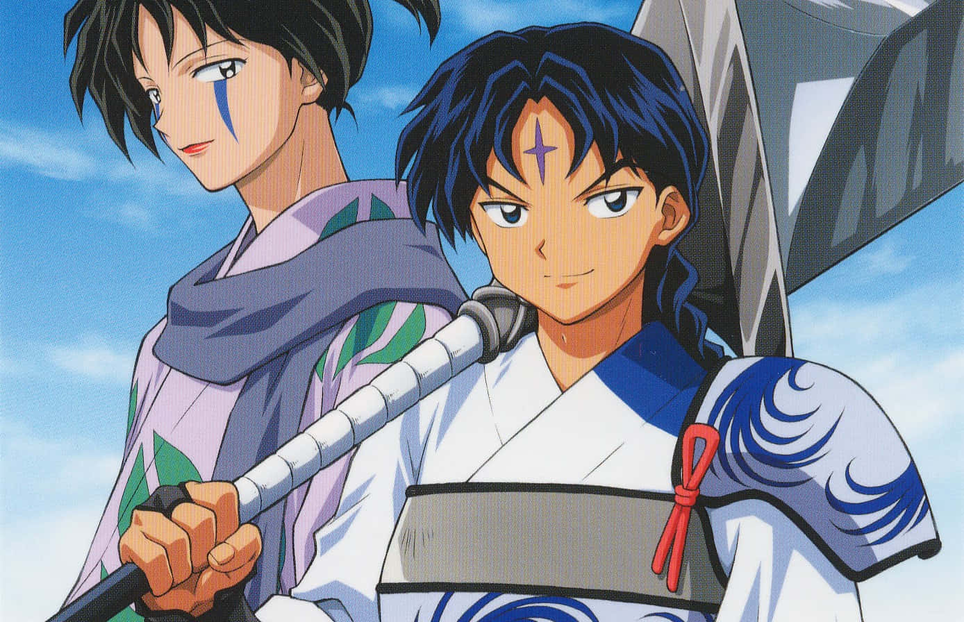 Jakotsu, traditional robes, swords, HD Desktop Wallpaper