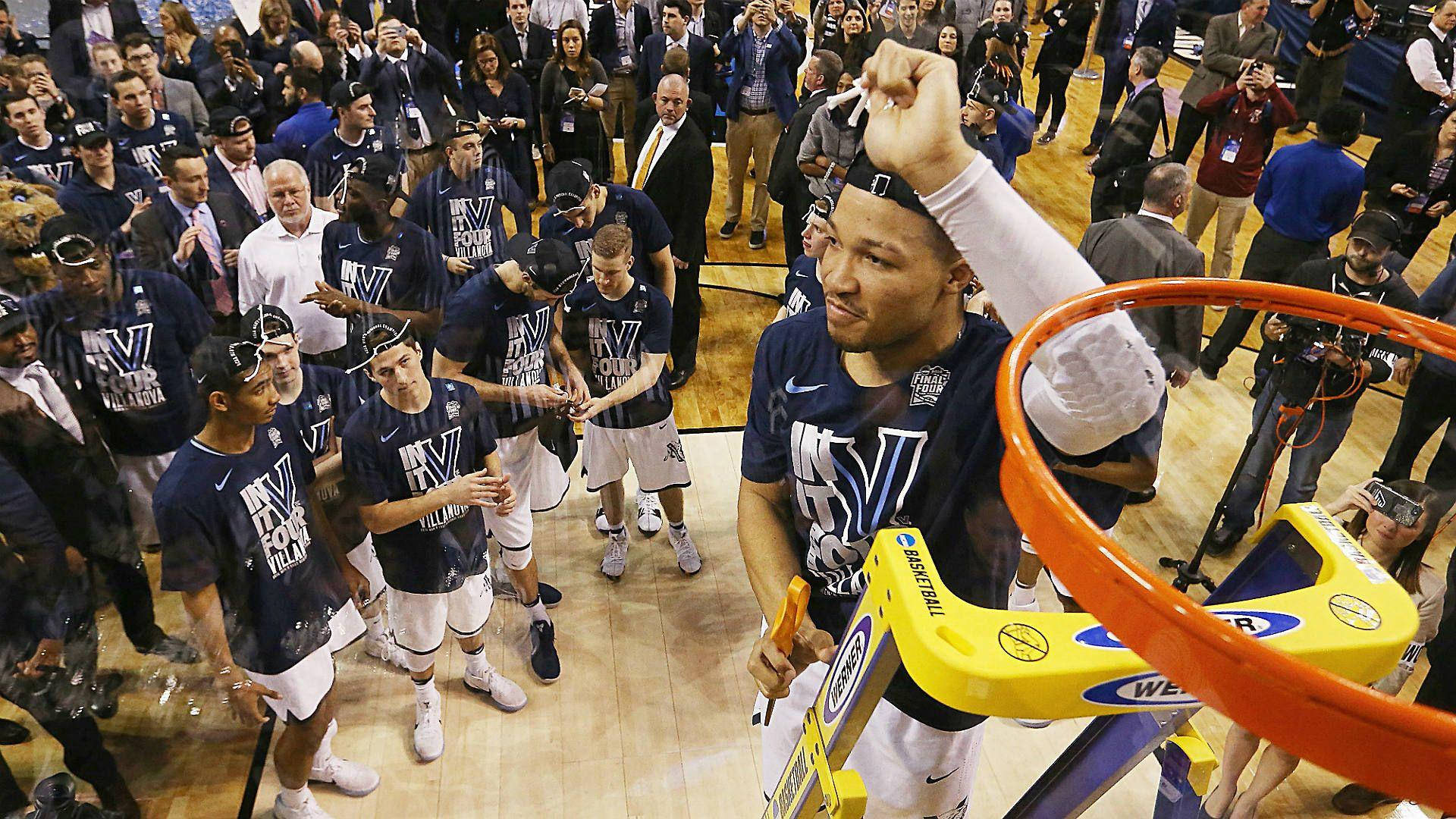 Jalen Brunson, championship net, basketball player, Full HD Desktop Wallpaper