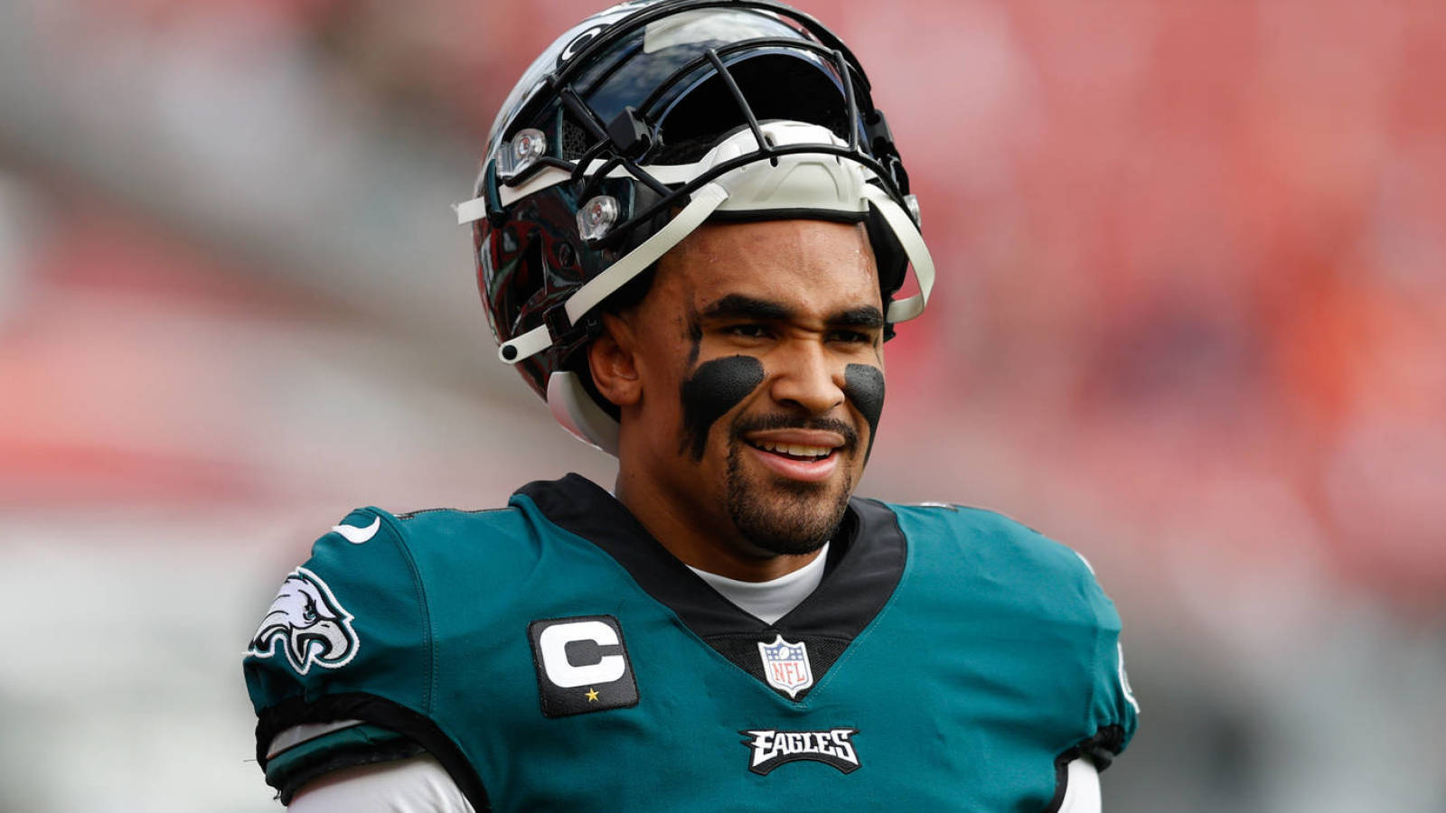 Jalen Hurts, Eagles, teal uniform, HD Desktop Wallpaper