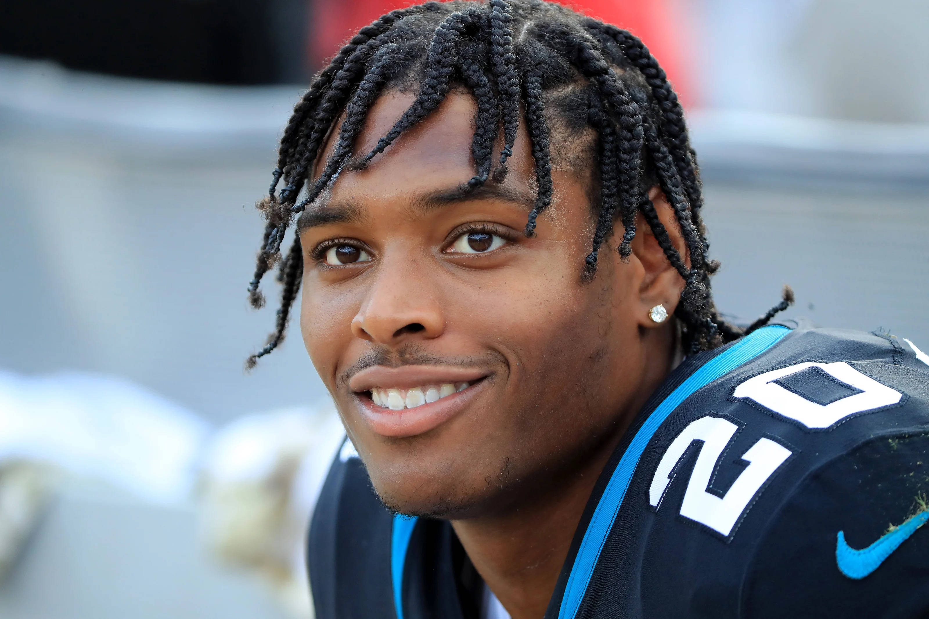 Jalen Ramsey, braided hair, diamond earring, 2K Desktop Wallpaper