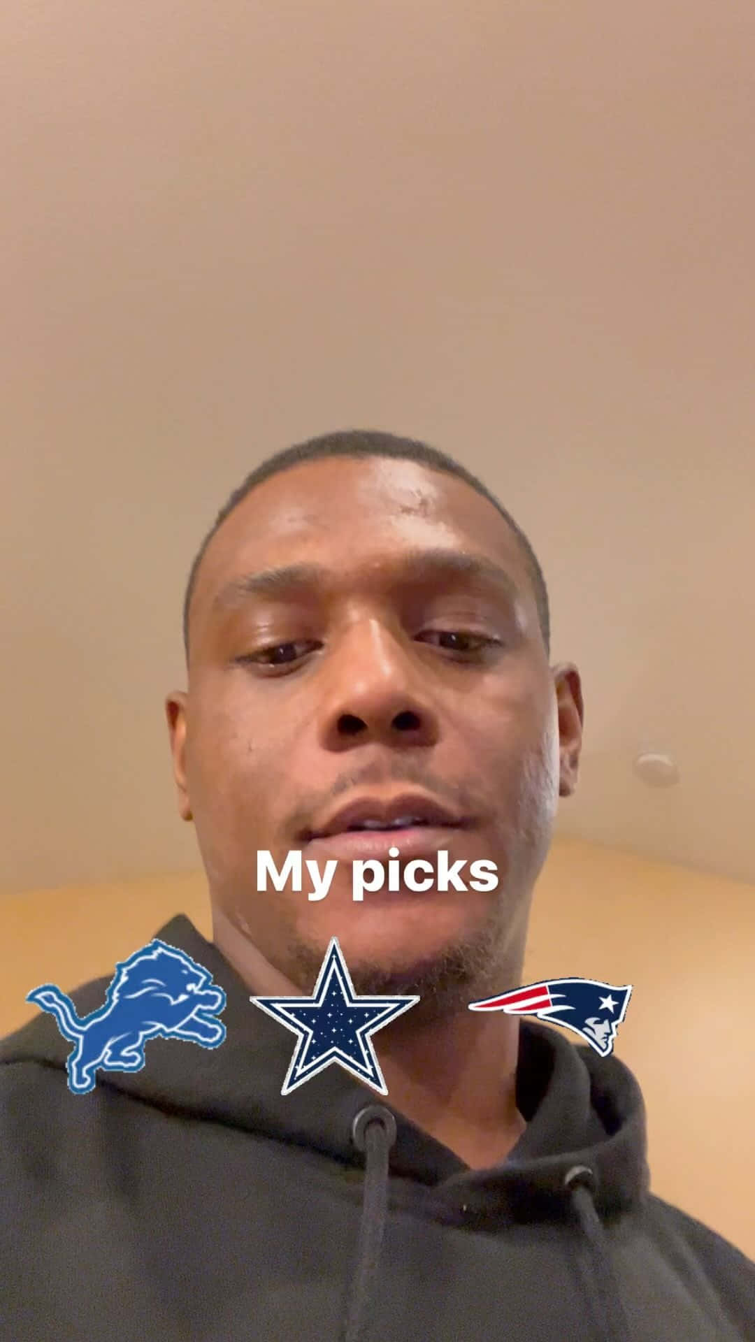 Jamahal Hill, black hoodie, NFL team logos, Full HD Phone Wallpaper
