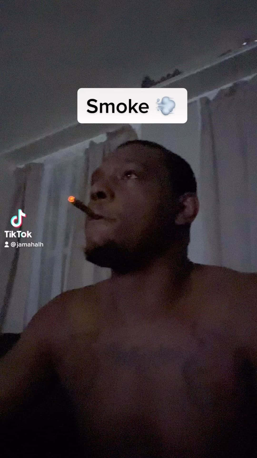 Jamahal Hill, cigarillo, glowing ember, Full HD Phone Wallpaper