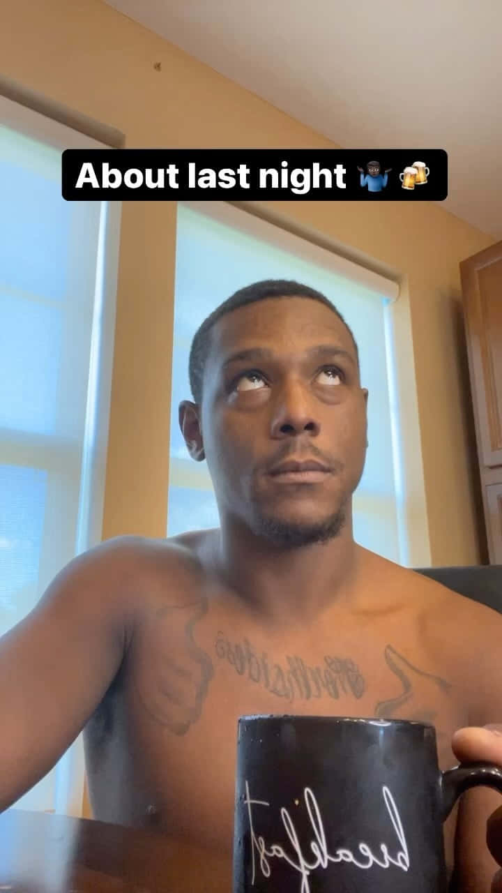 Jamahal Hill, black mug, chest tattoos, HD Phone Wallpaper
