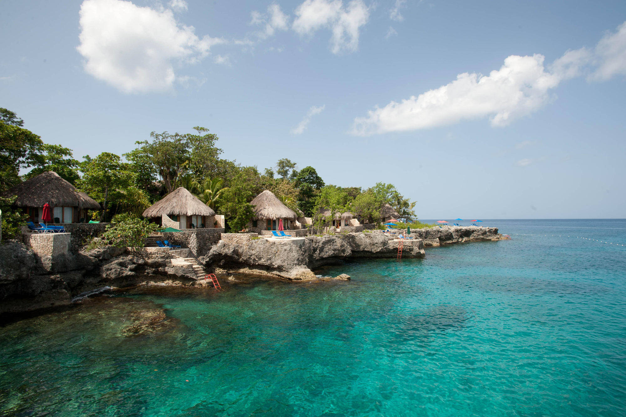 Jamaica Beach, turquoise waters, bright blue sky, Full HD Desktop Wallpaper