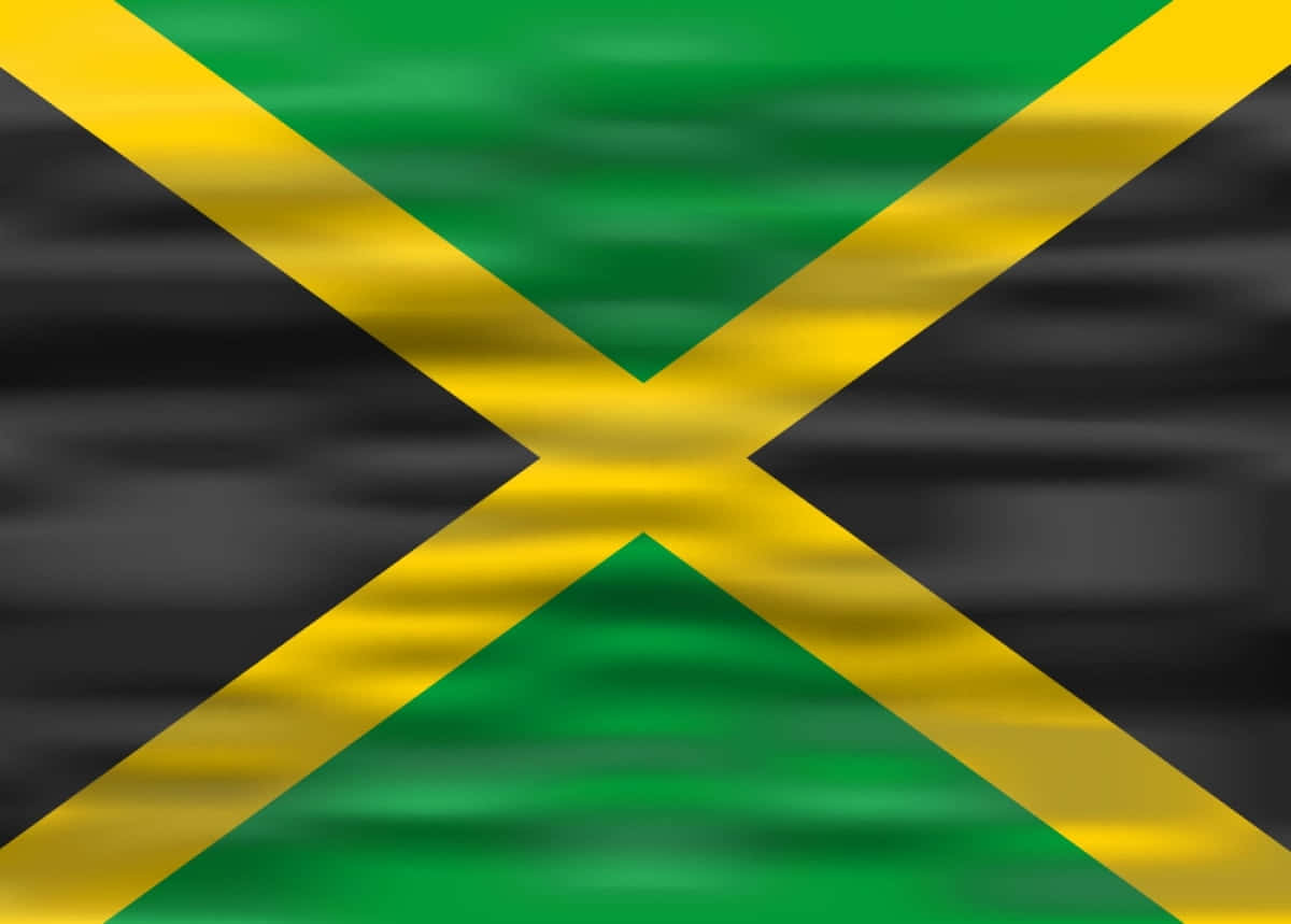 Jamaica Flag, green, black, SD Desktop Wallpaper