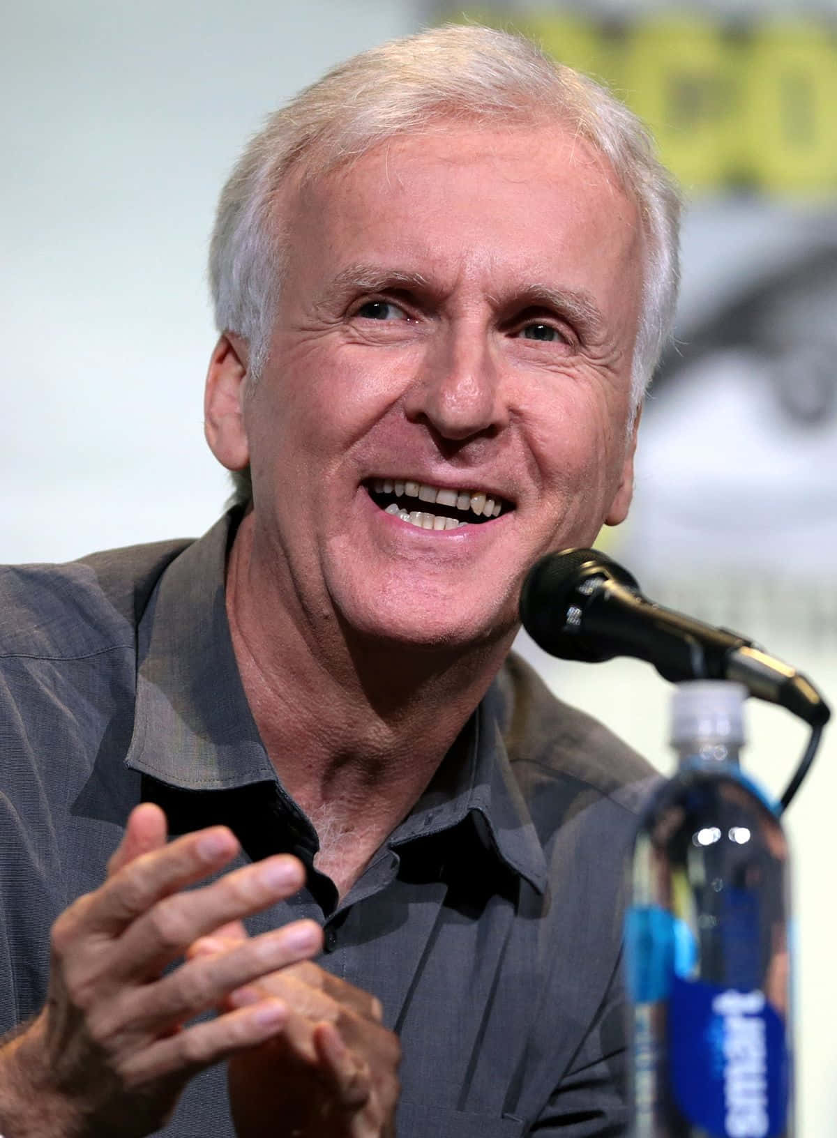 James Cameron, mic, panel event, HD Phone Wallpaper