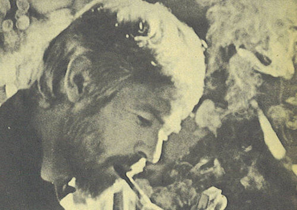 James Coburn, sepia-toned, close-up, SD Desktop Wallpaper
