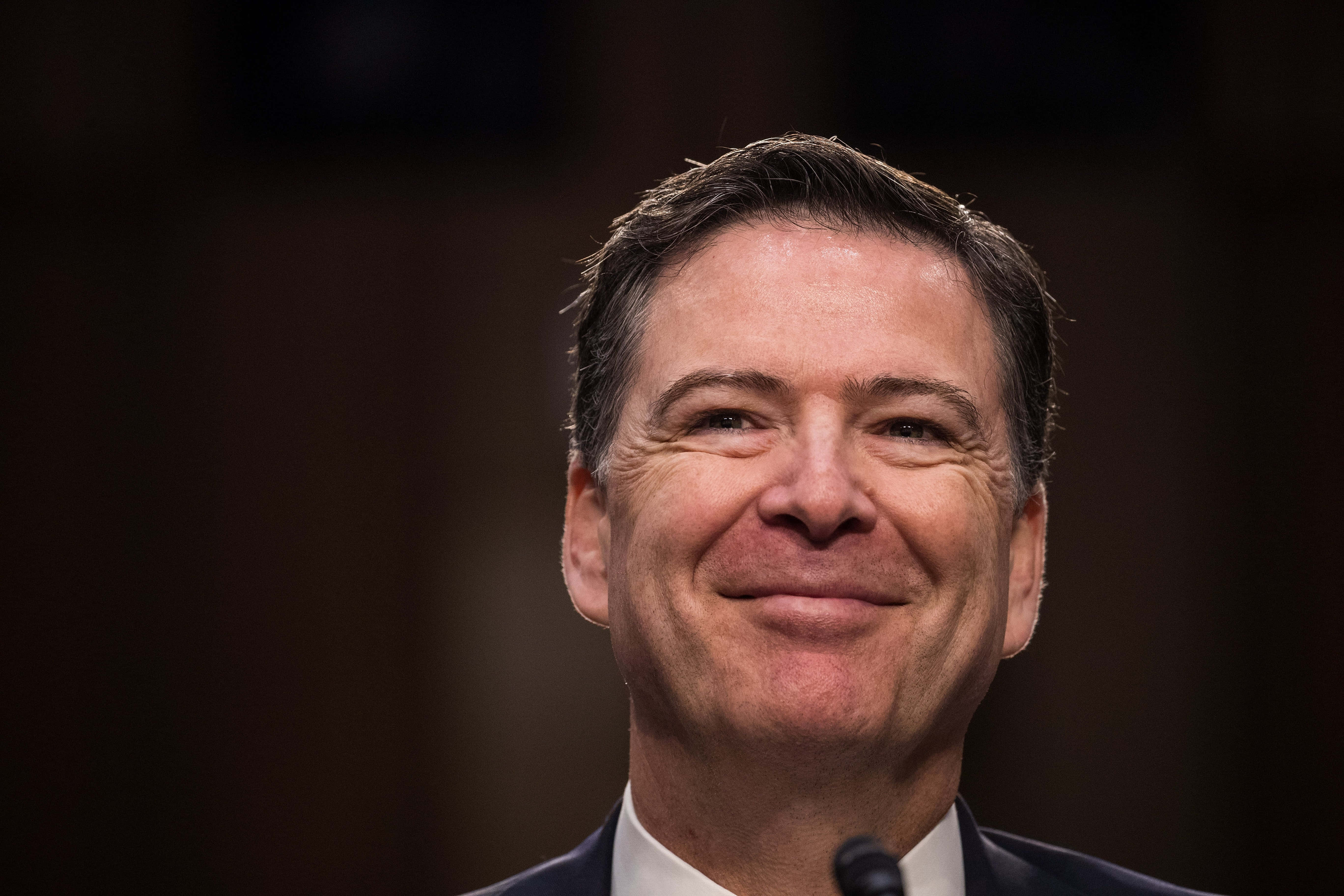 James Comey, smiling, suit, 5K Desktop Wallpaper