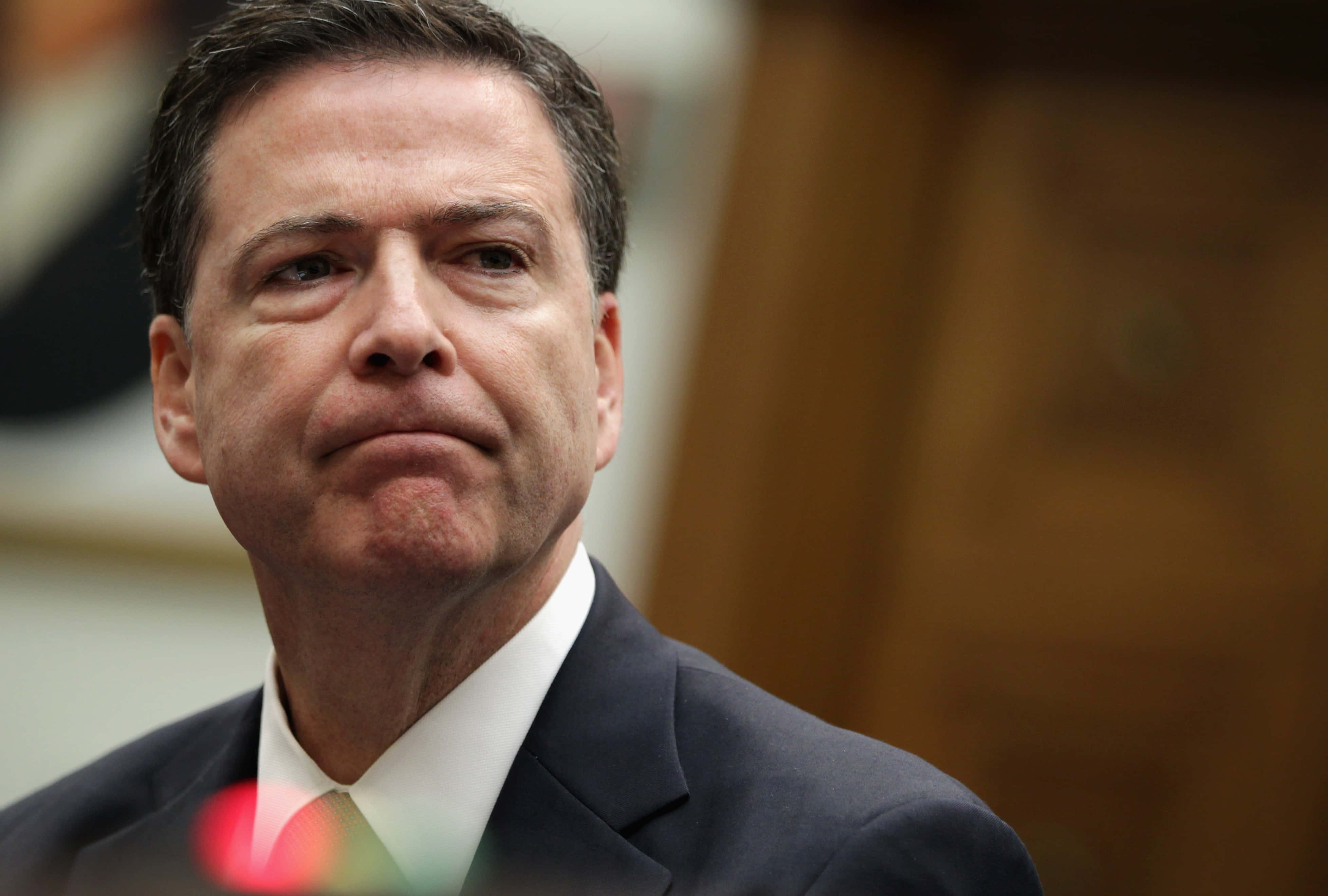 James Comey, dark suit, tie, 4K Desktop Wallpaper
