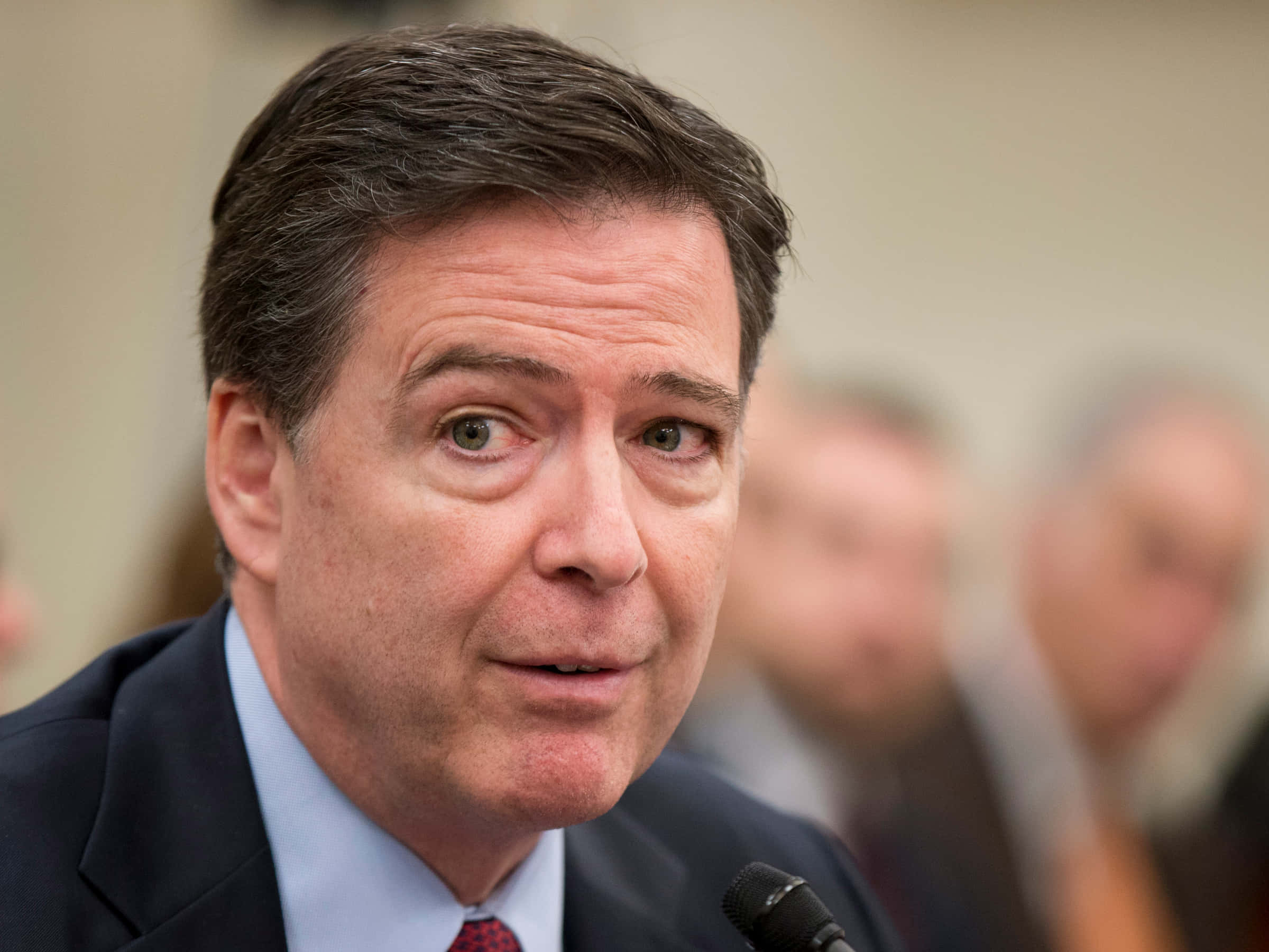 James Comey, suit, microphone, Full HD Desktop Wallpaper