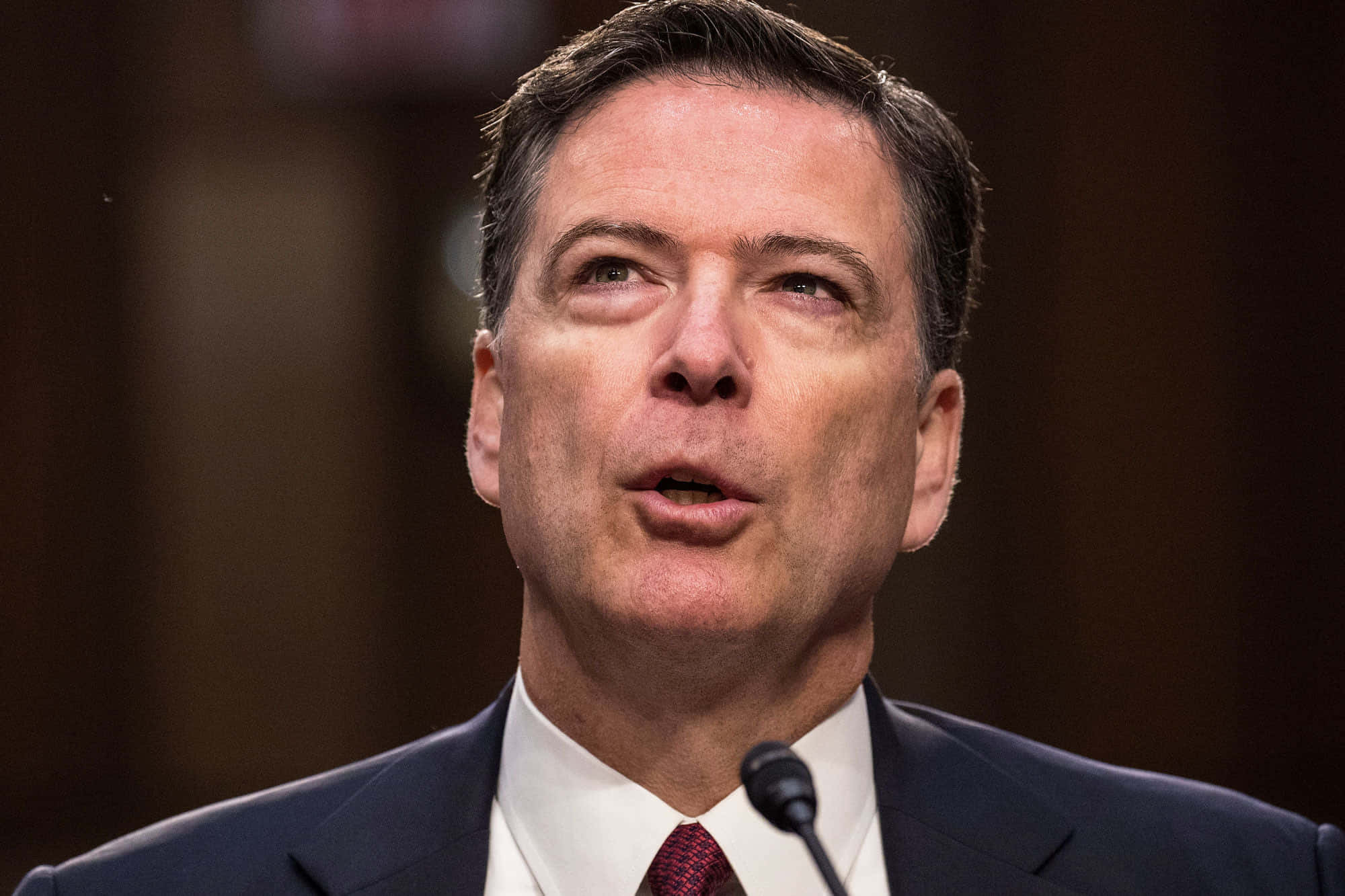James Comey, dark suit, red tie, Full HD Desktop Wallpaper