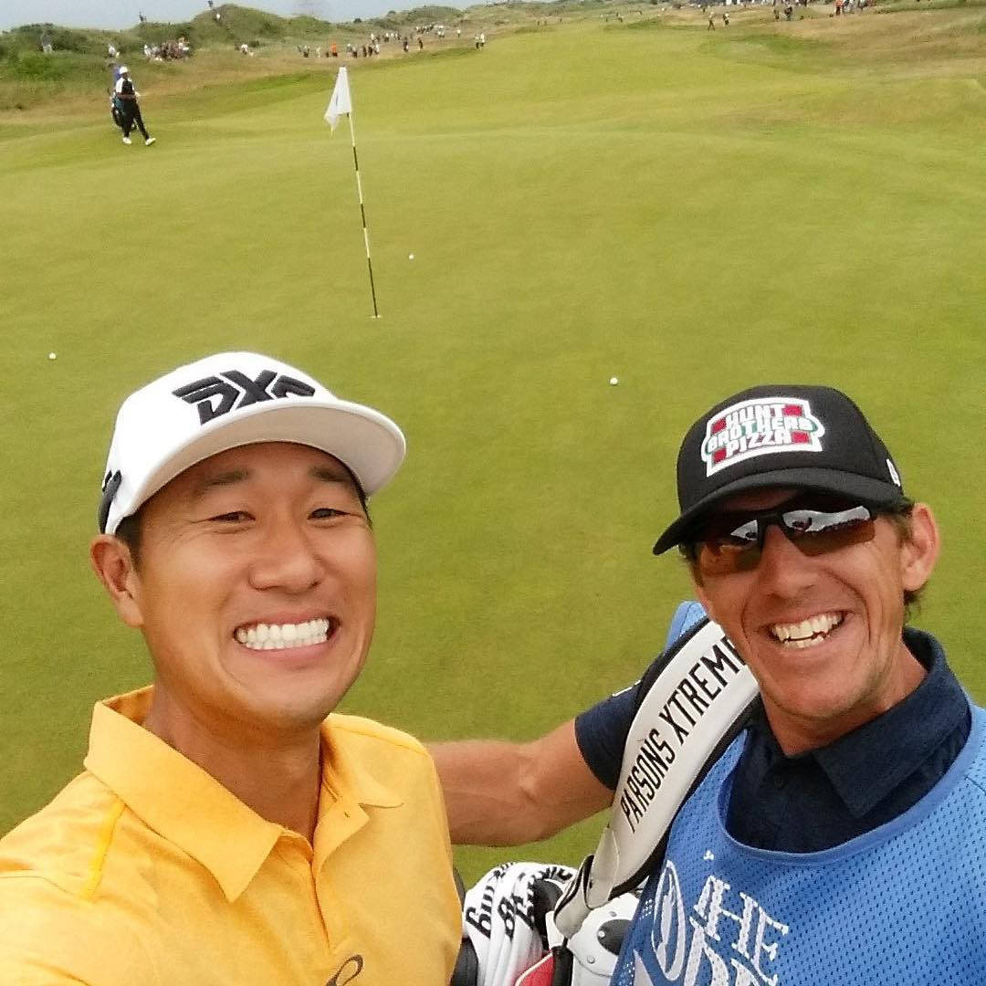 James Hahn, golfers, sunny green course, SD Desktop Wallpaper