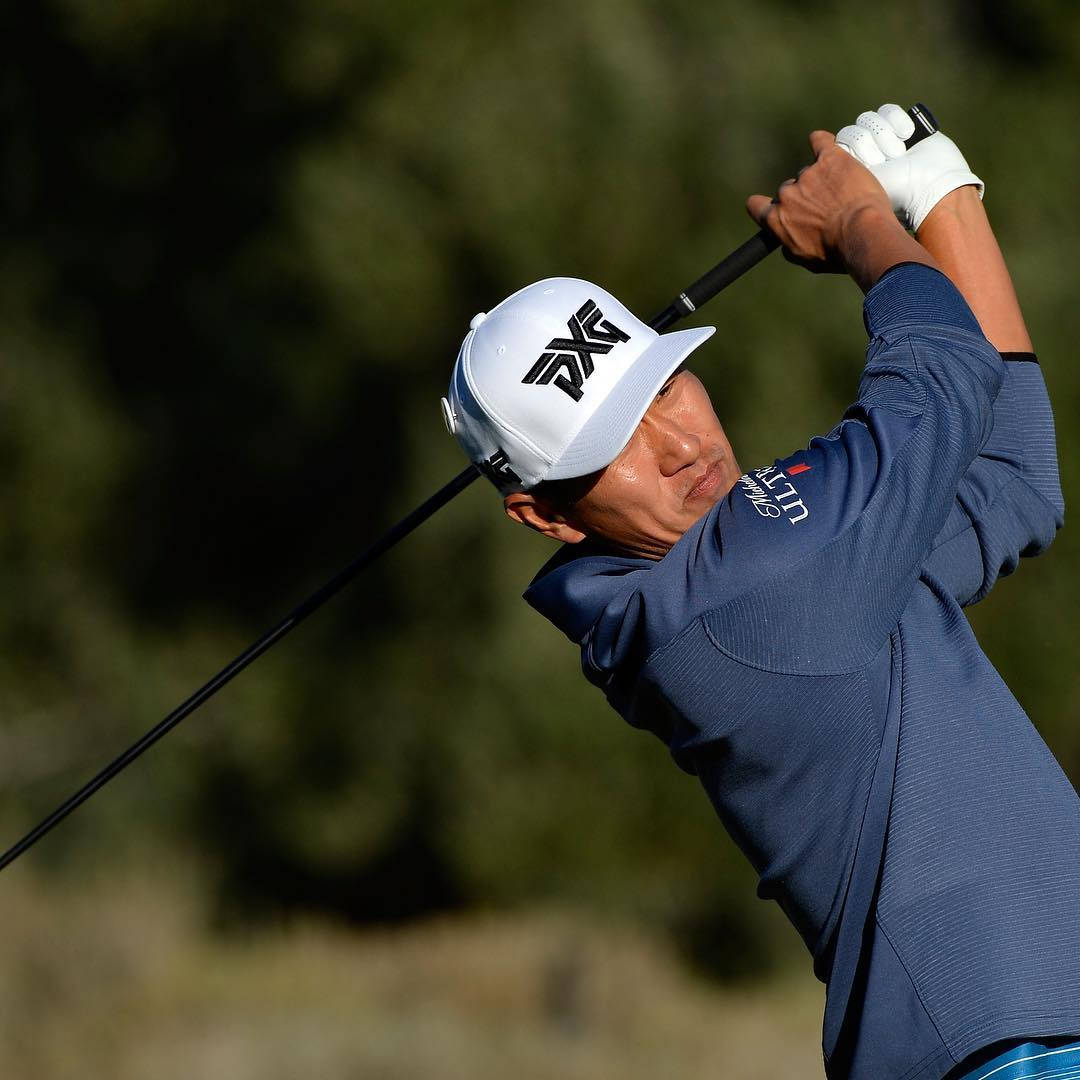 James Hahn, blue shirt, white cap, SD Desktop Wallpaper