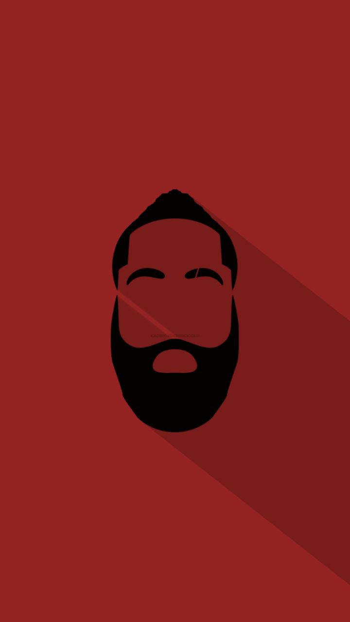 James Harden, minimalist silhouette, bearded man, HD Phone Wallpaper