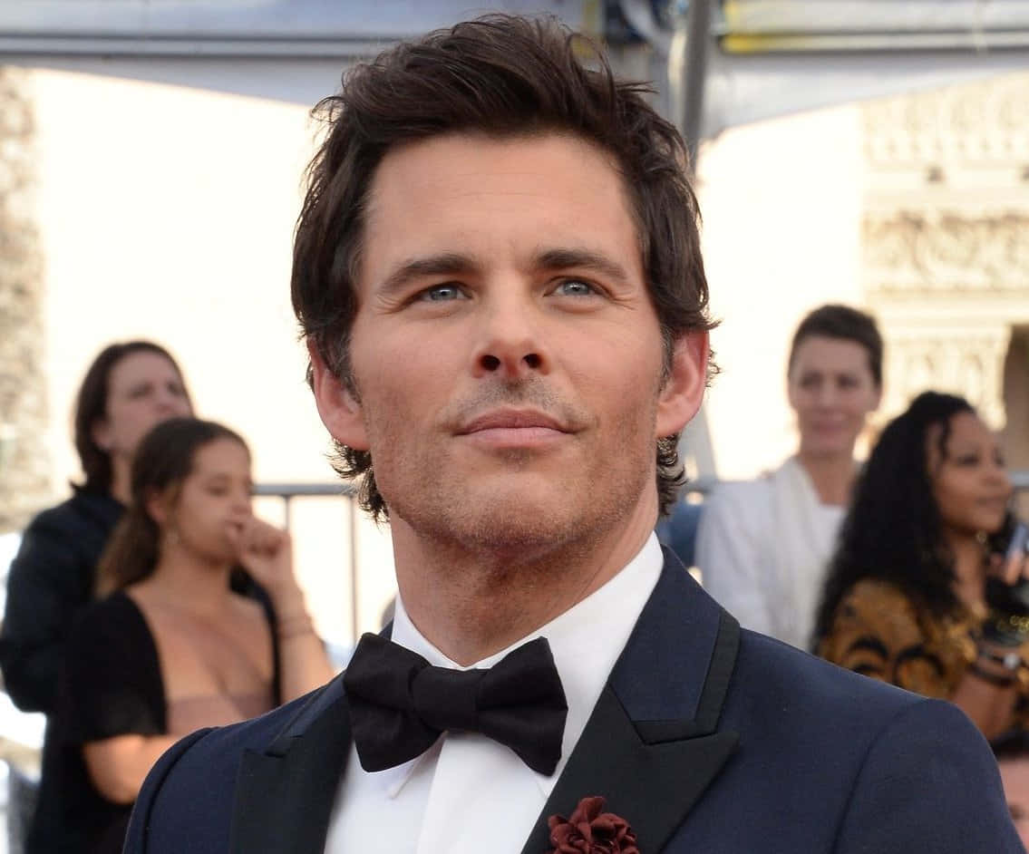 James Marsden, dark suit, bow tie, SD Desktop Wallpaper