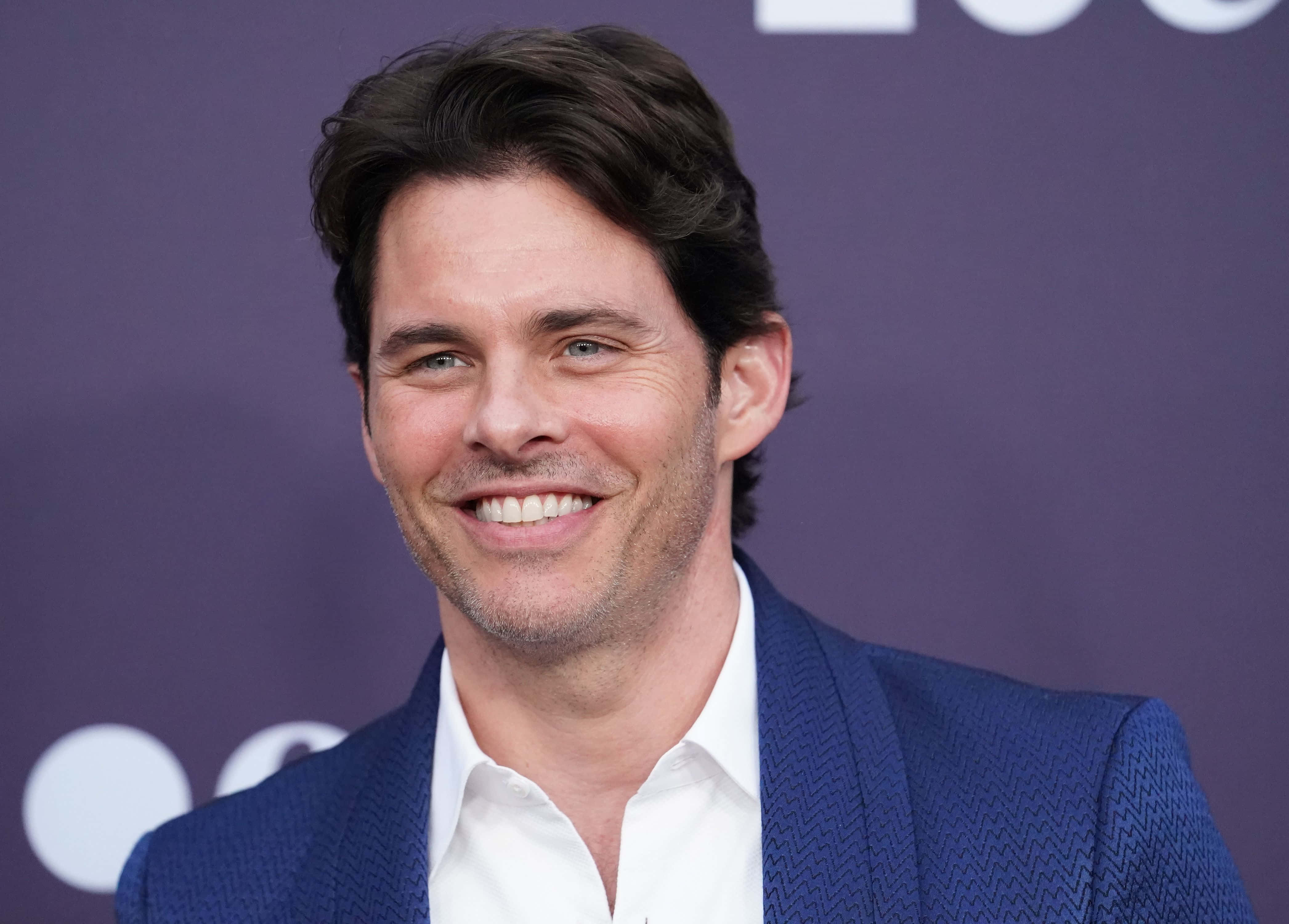 James Marsden, blue textured blazer, white shirt, 4K Desktop Wallpaper