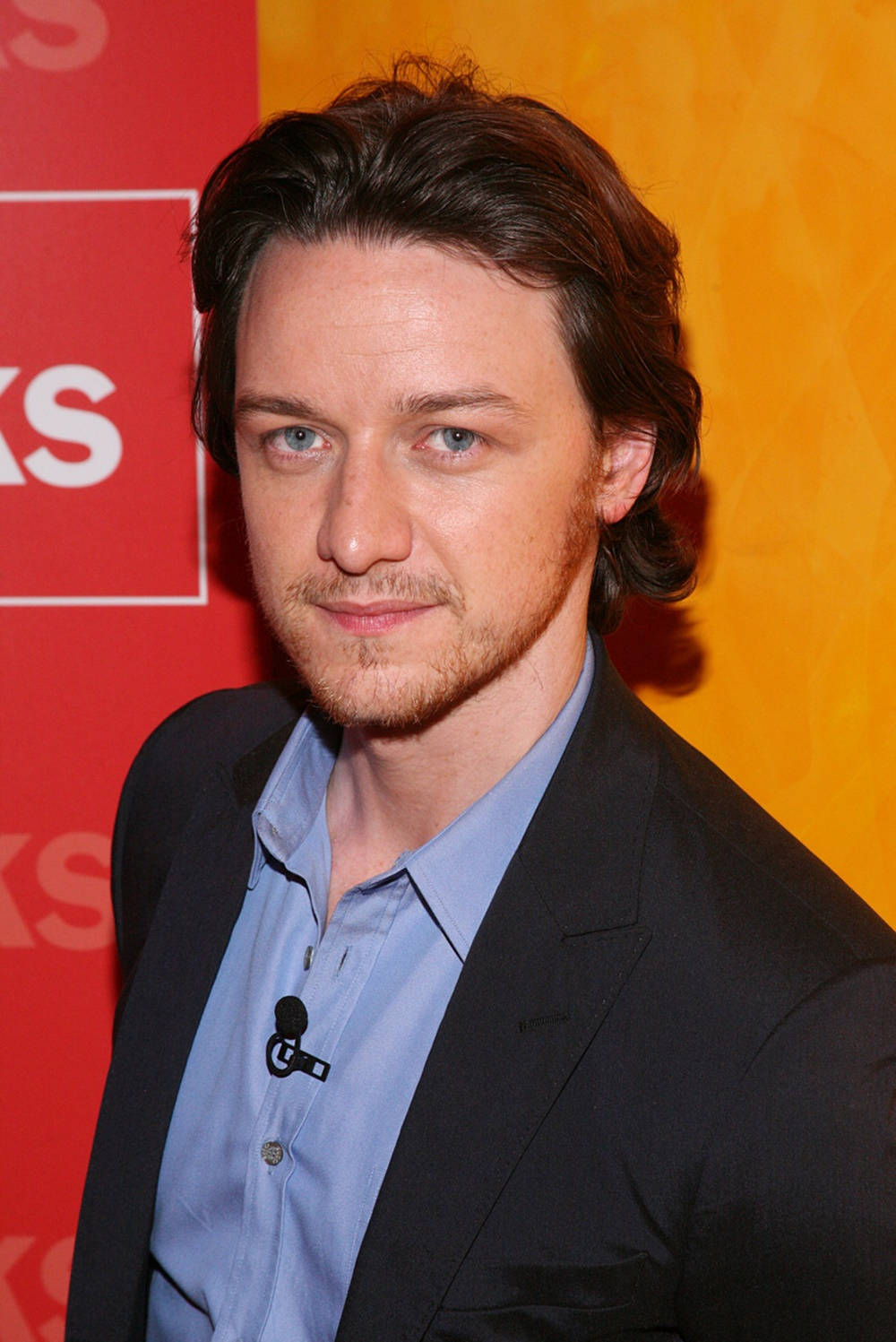 James McAvoy, black blazer, light blue shirt, HD Phone Wallpaper