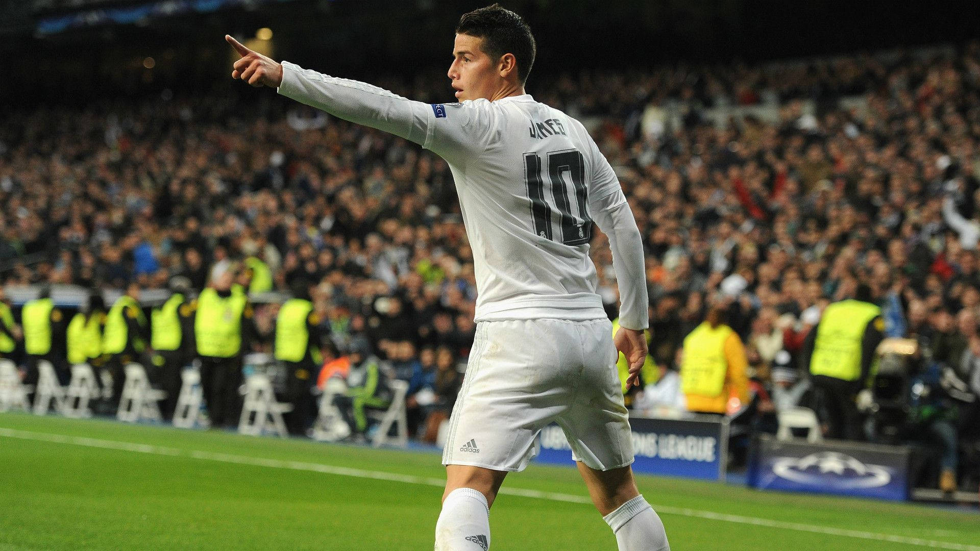 James Rodriguez, white jersey, number 10, Full HD Desktop Wallpaper