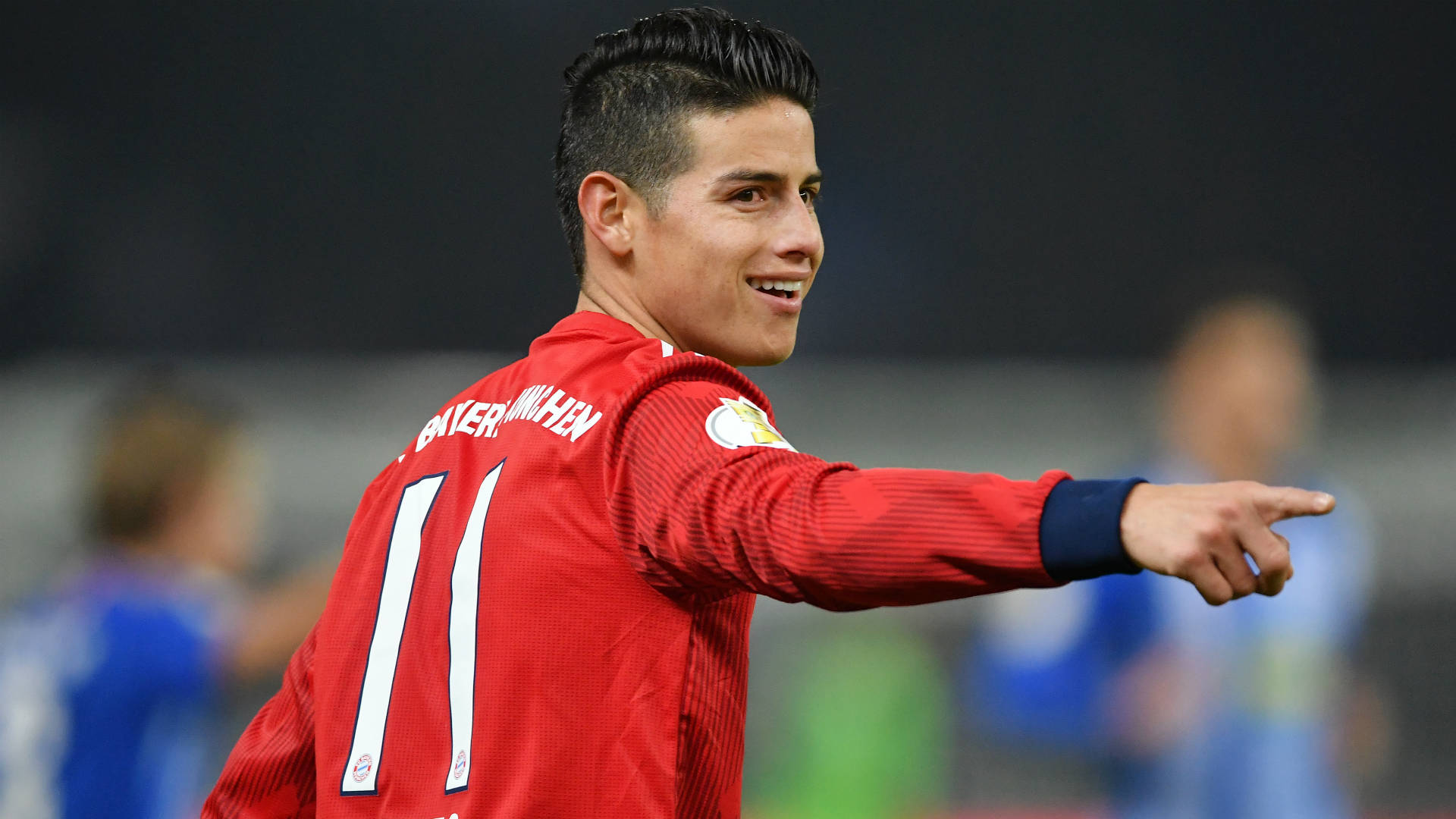 James Rodriguez, red jersey, number 11, Full HD Desktop Wallpaper